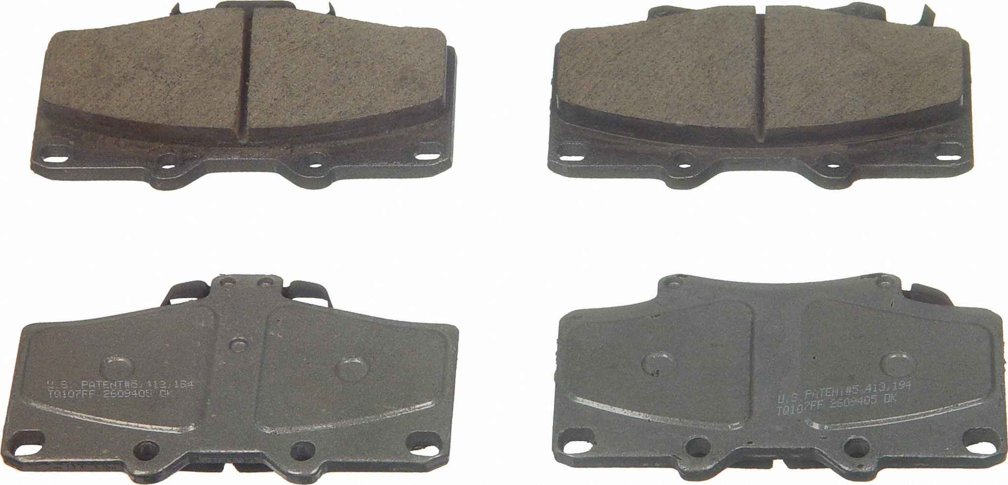 Wagner Brake Disc Brake Pad Set  top view frsport QC611