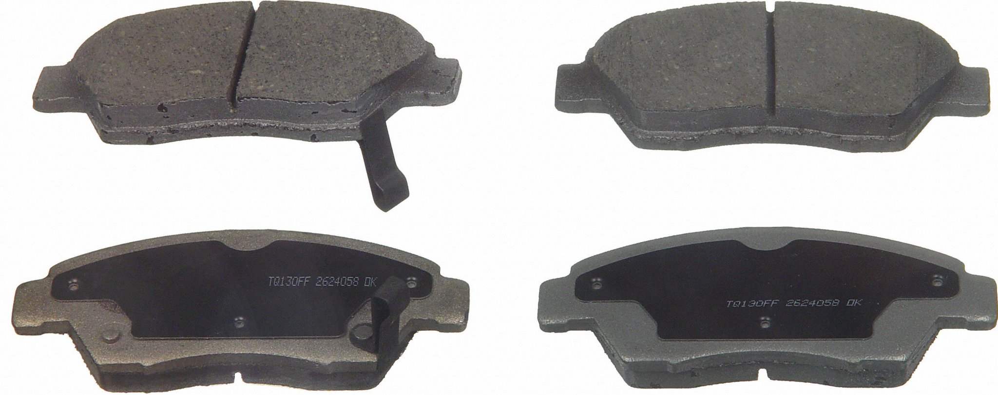 Wagner Brake Disc Brake Pad Set  top view frsport QC621