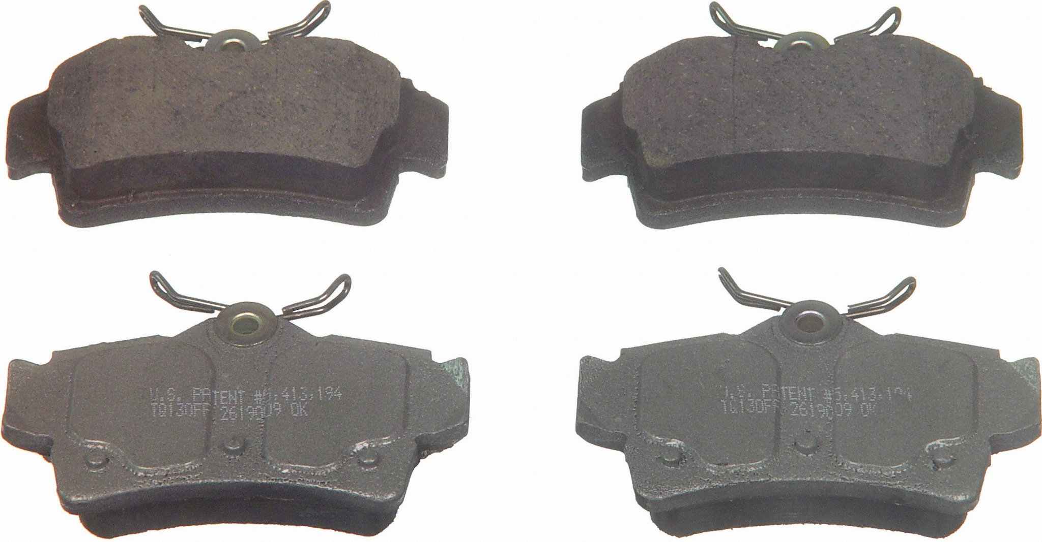 Wagner Brake Disc Brake Pad Set  top view frsport QC627