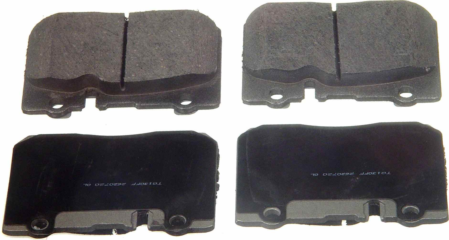 Wagner Brake Disc Brake Pad Set  top view frsport QC665