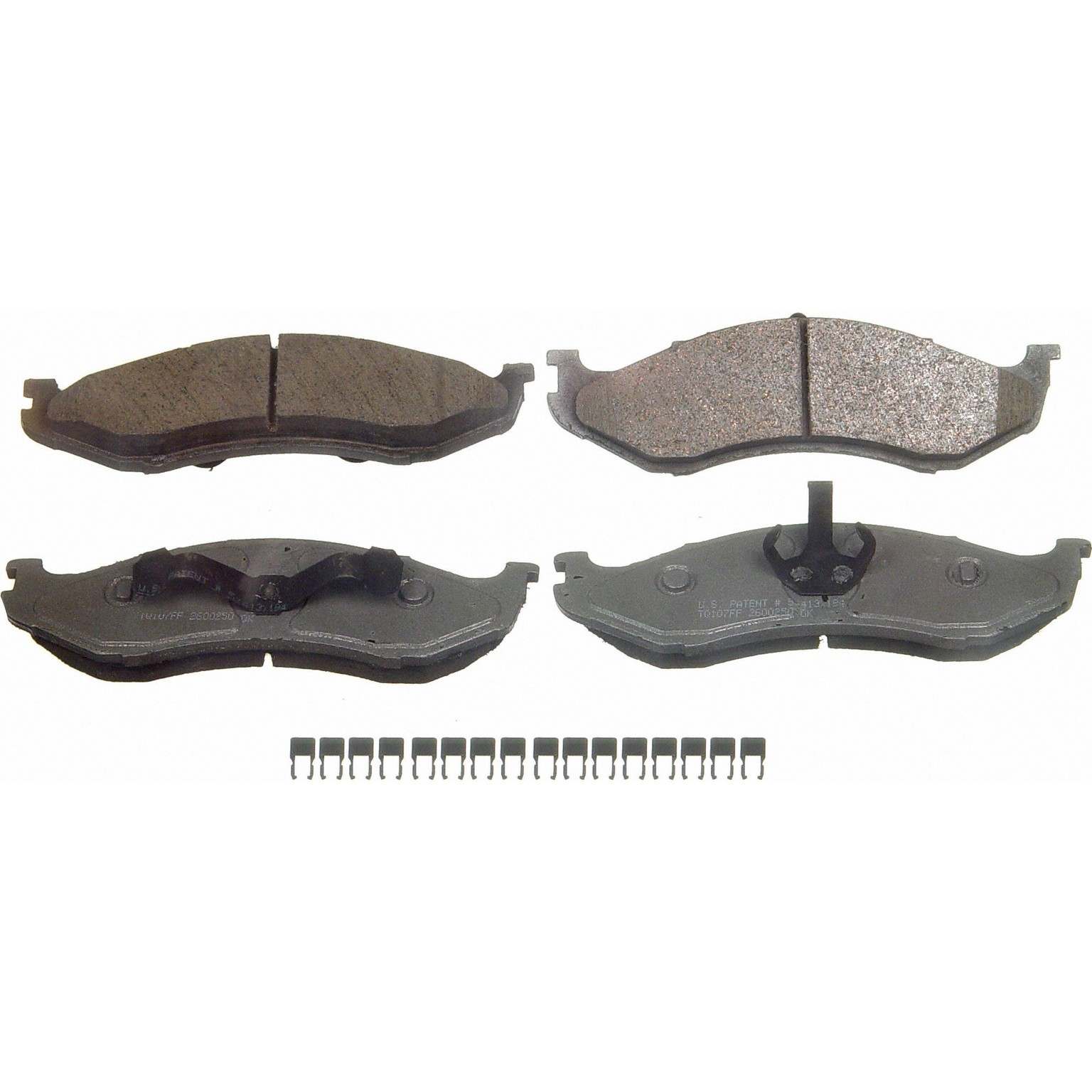 wagner brake disc brake pad set  frsport qc712