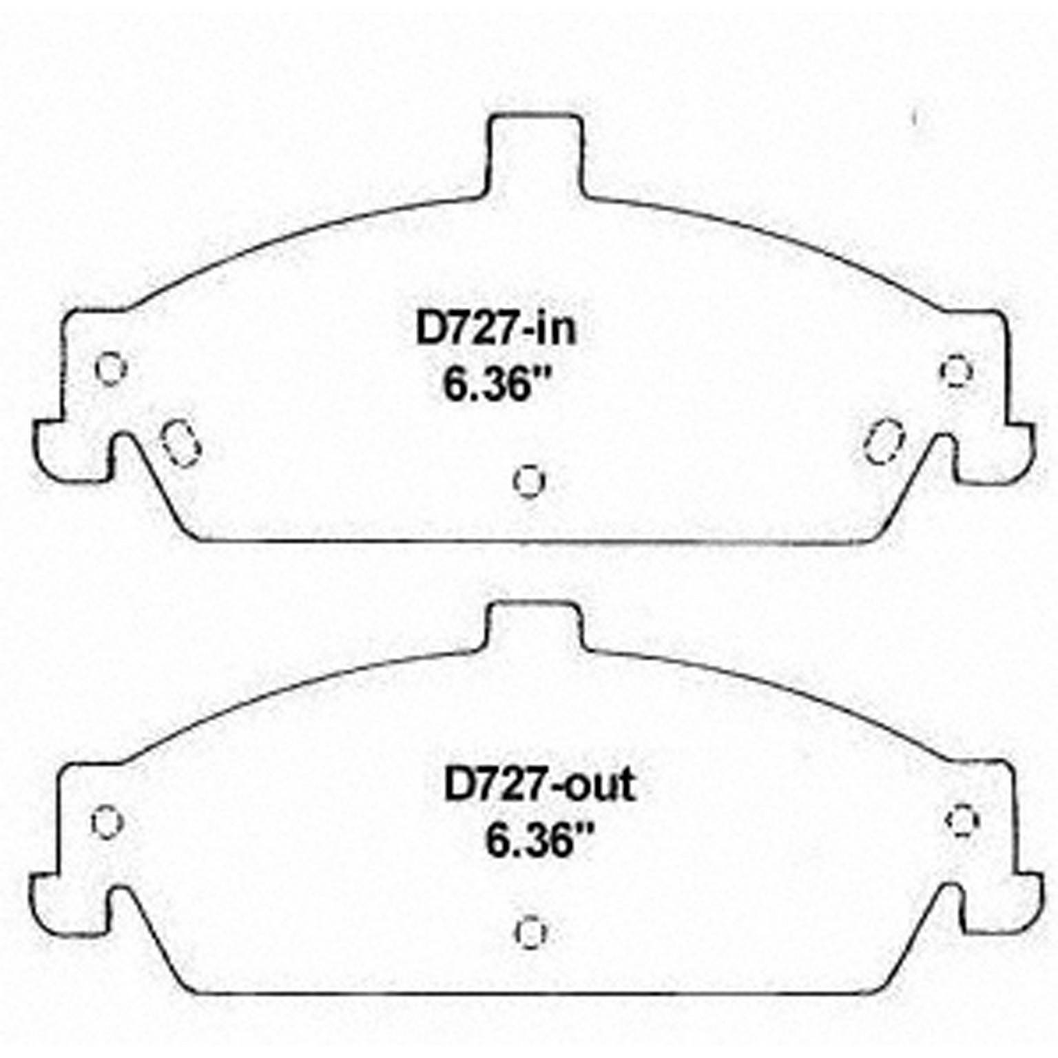 wagner brake disc brake pad set  frsport qc727