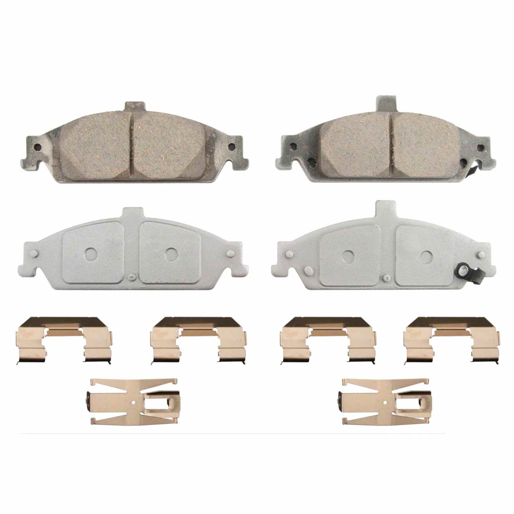 Wagner Brake Disc Brake Pad Set  top view frsport QC727