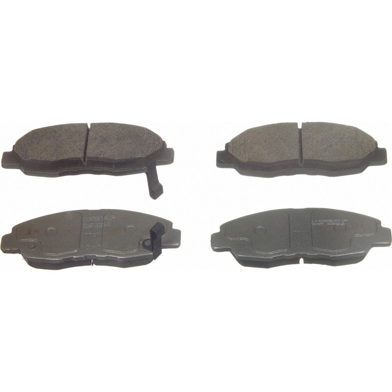 wagner brake disc brake pad set  frsport qc764