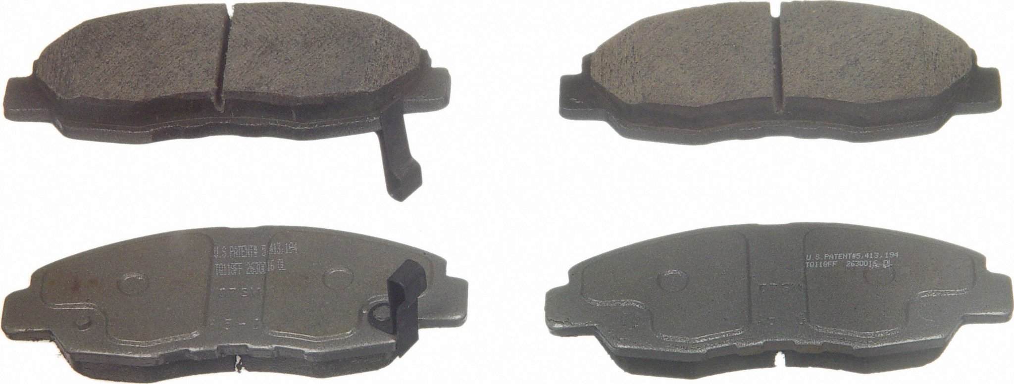 Wagner Brake Disc Brake Pad Set  top view frsport QC764