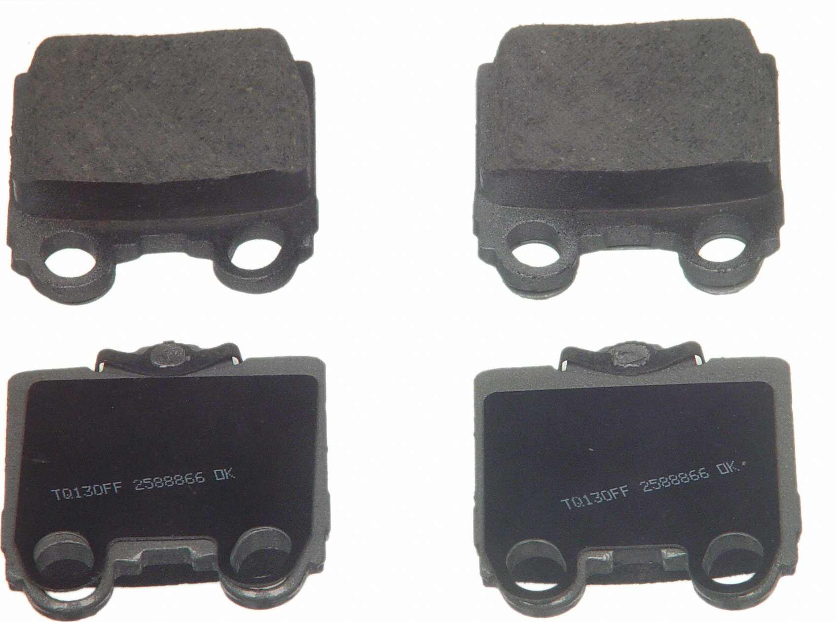 Wagner Brake Disc Brake Pad Set  top view frsport QC771