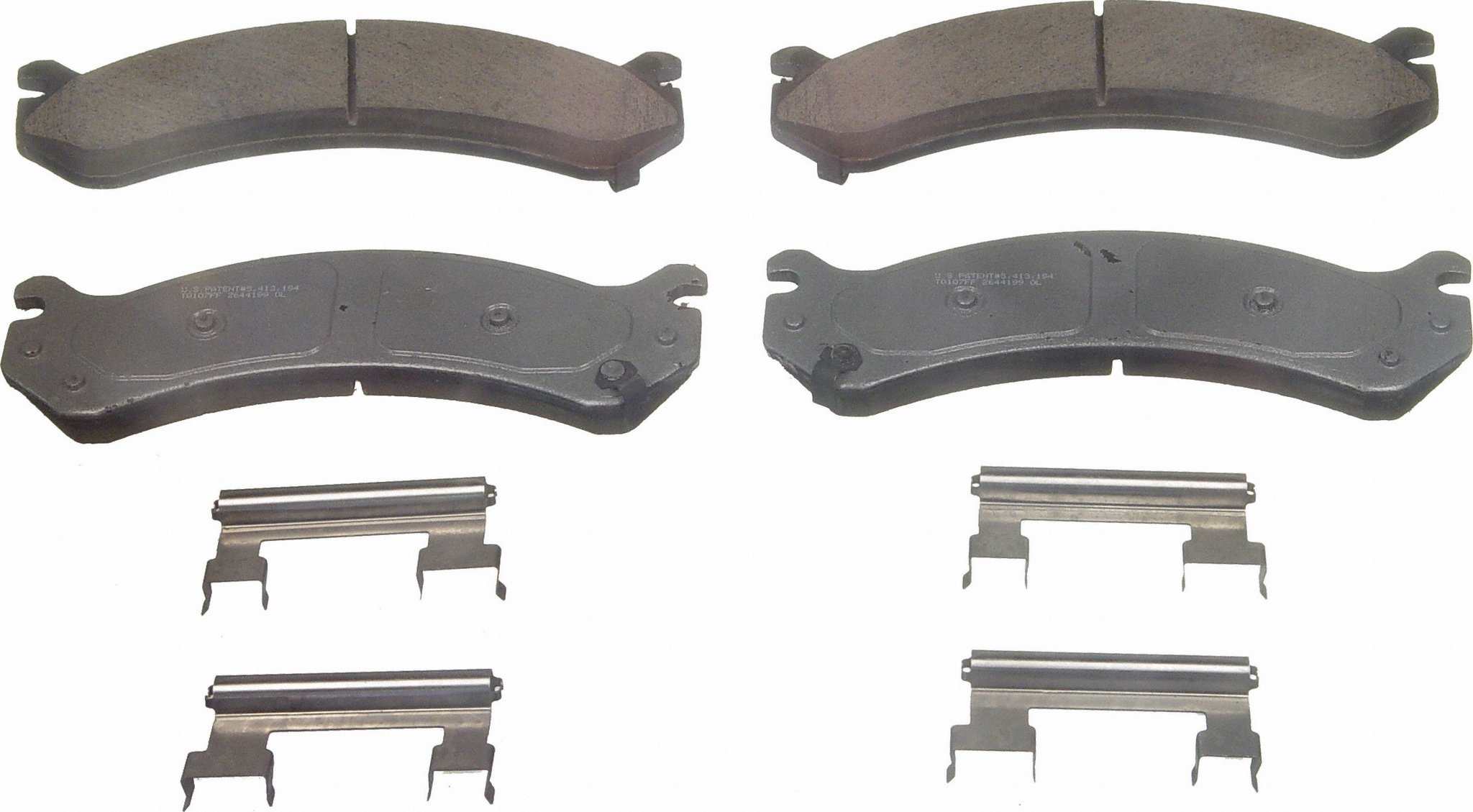 Wagner Brake Disc Brake Pad Set  top view frsport QC784