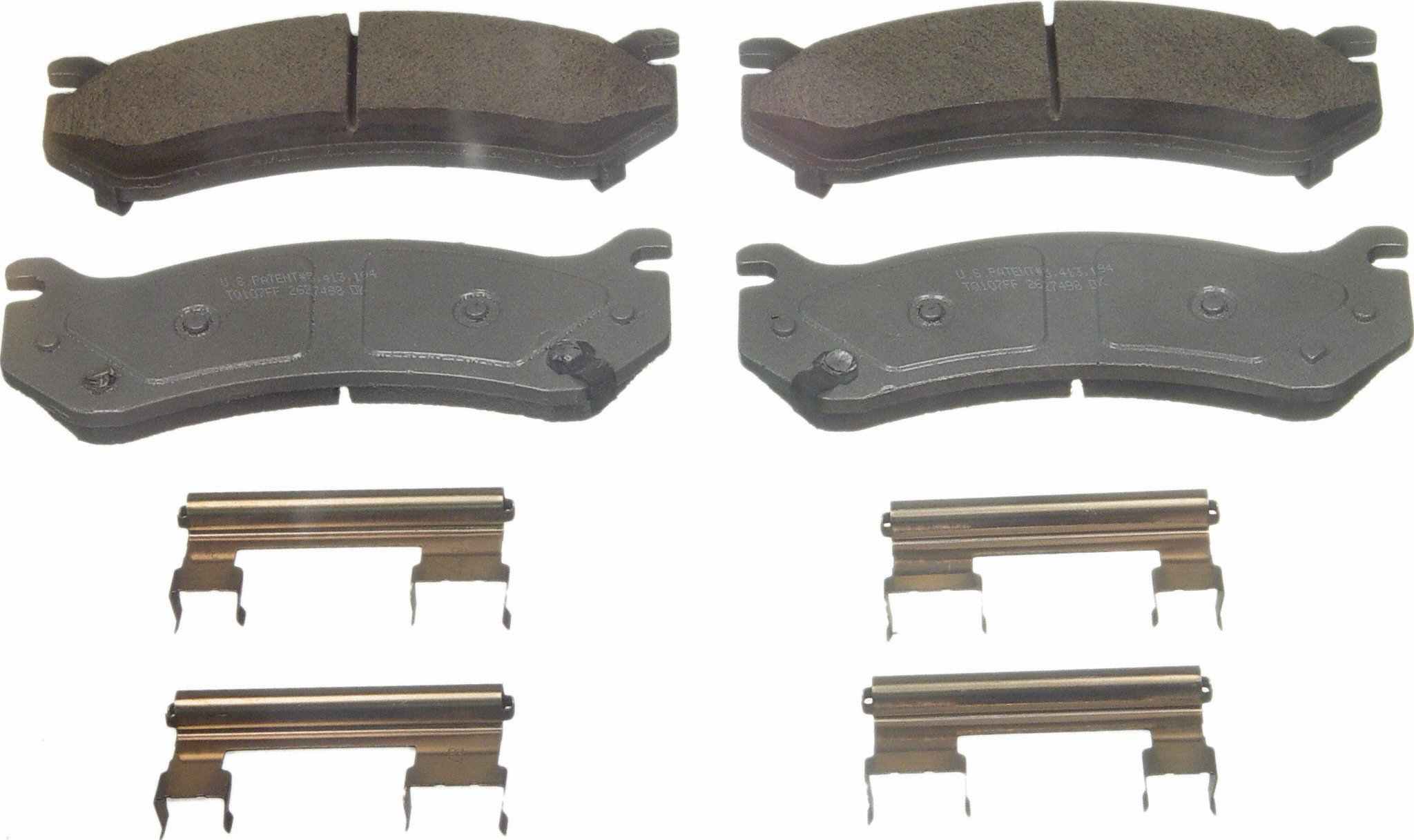 Wagner Brake Disc Brake Pad Set  top view frsport QC785