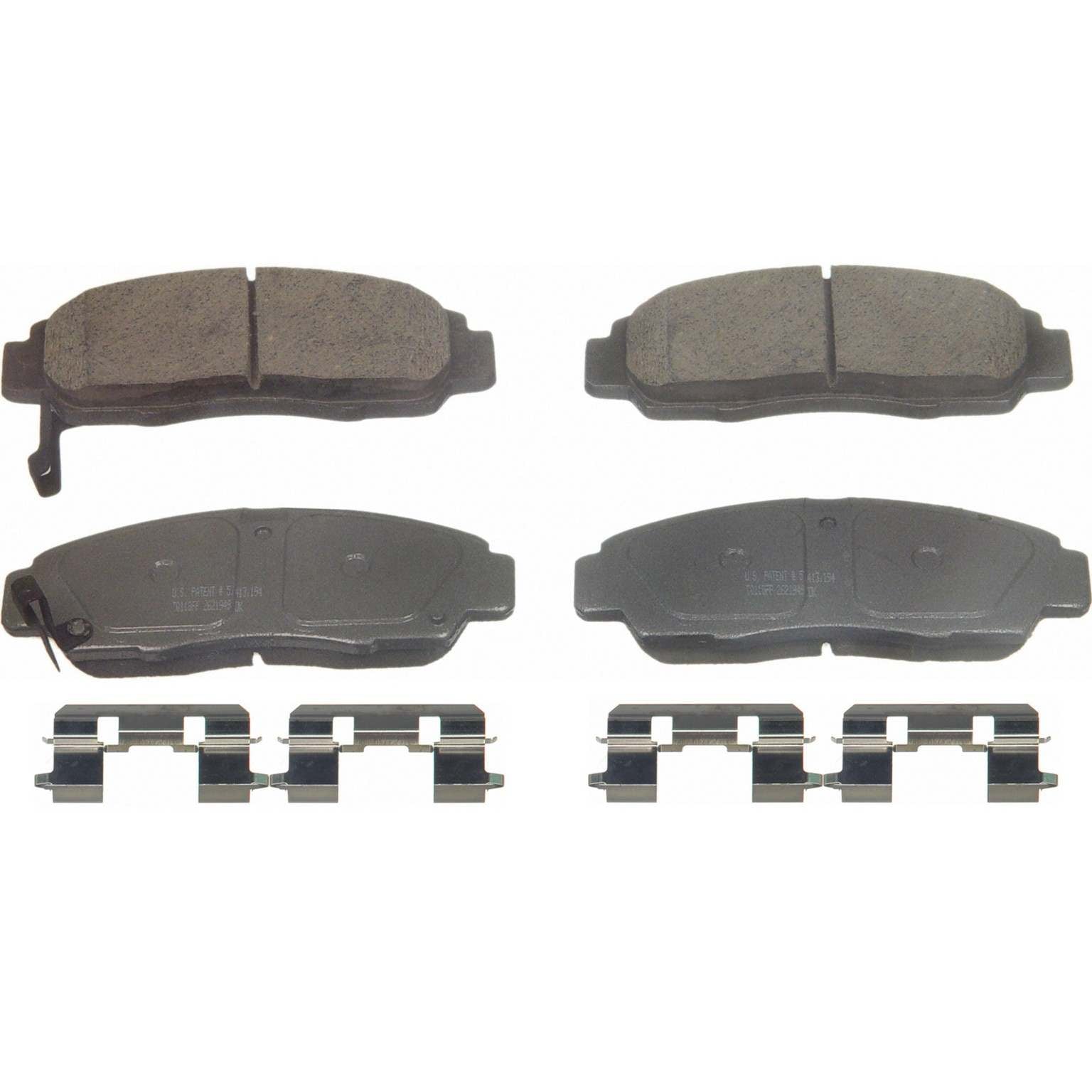 Wagner Brake Disc Brake Pad Set  top view frsport QC787