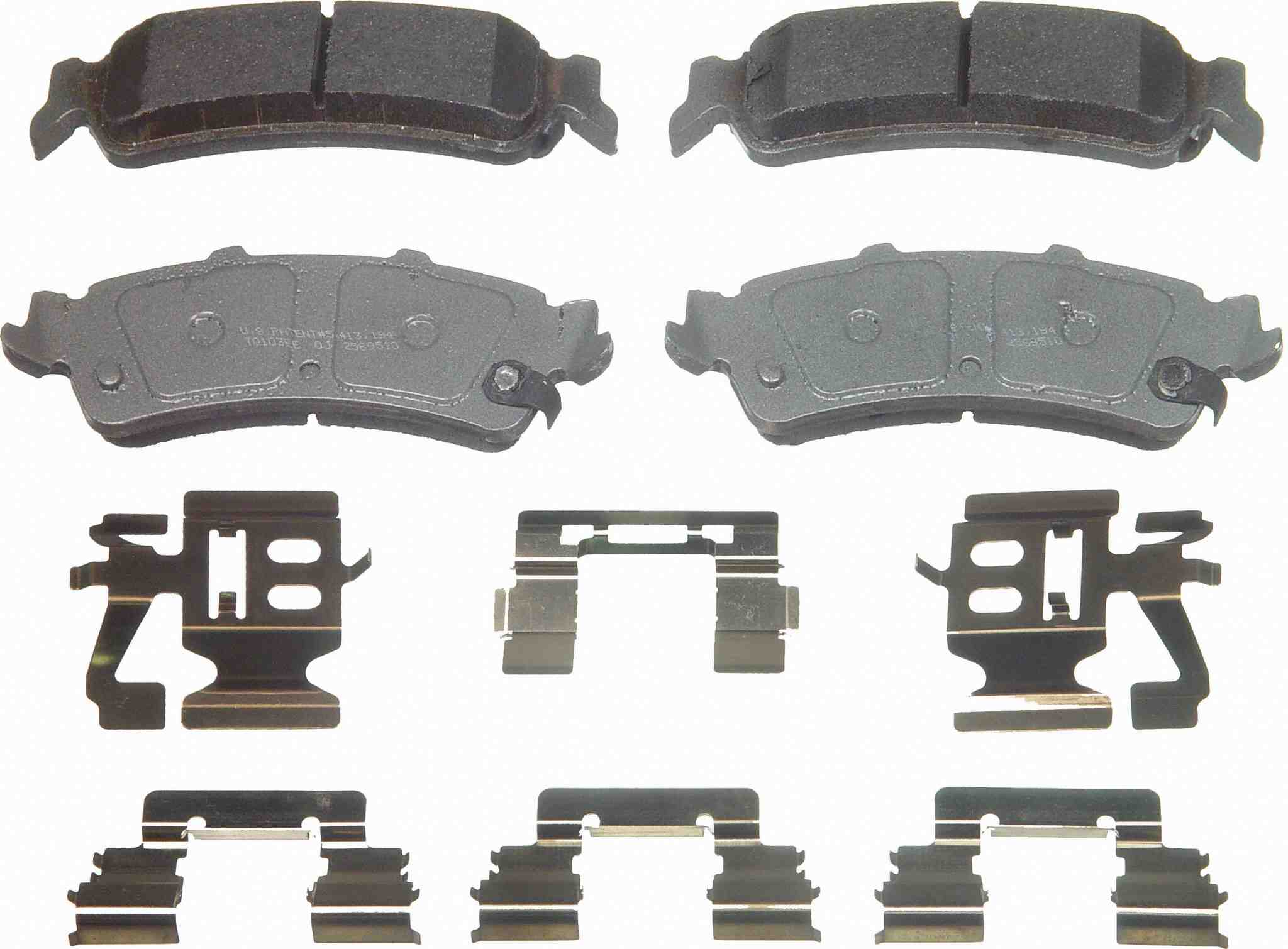 Wagner Brake Disc Brake Pad Set  top view frsport QC792A