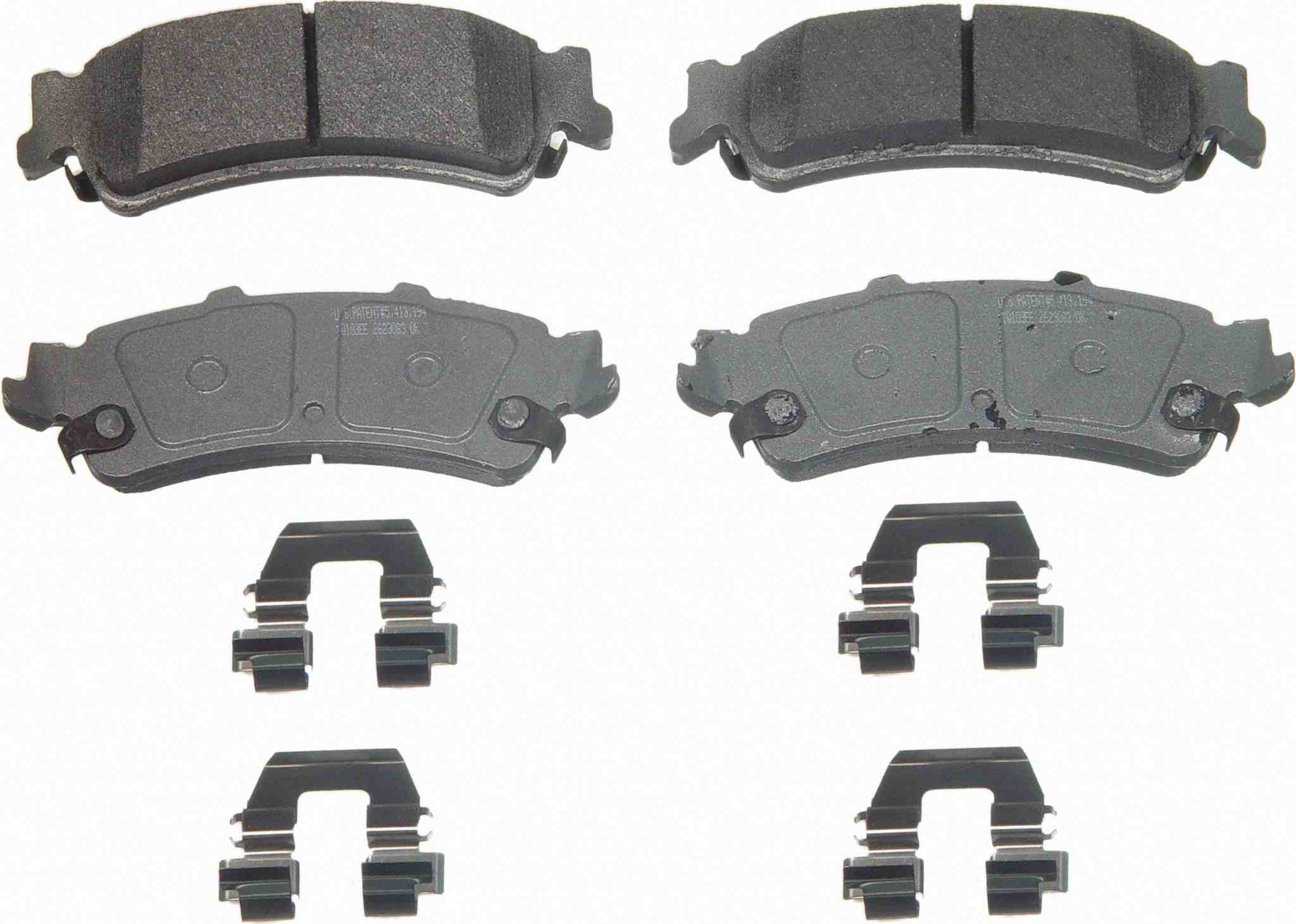 Wagner Brake Disc Brake Pad Set  top view frsport QC792B