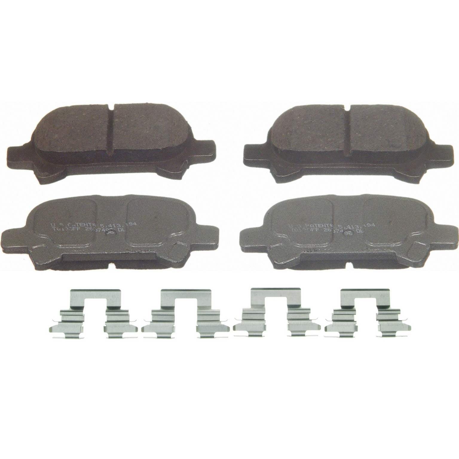 wagner brake disc brake pad set  frsport qc828