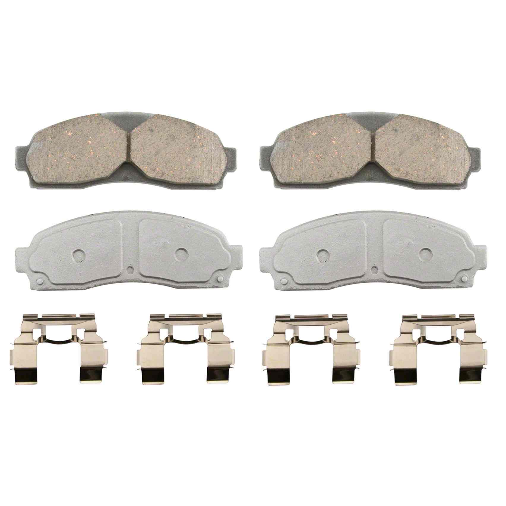 Wagner Brake Disc Brake Pad Set  top view frsport QC833