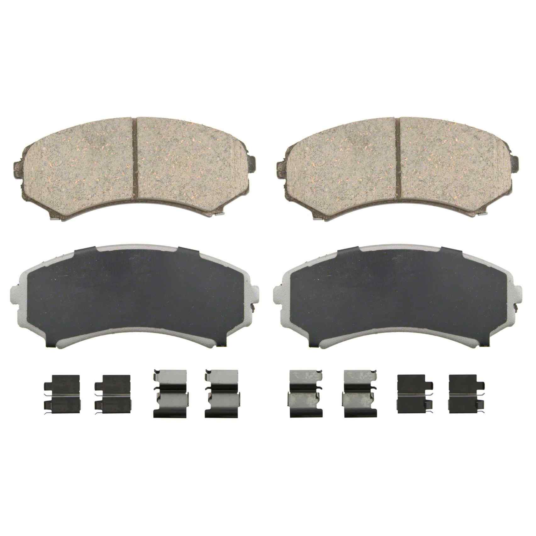 Wagner Brake Disc Brake Pad Set  top view frsport QC867