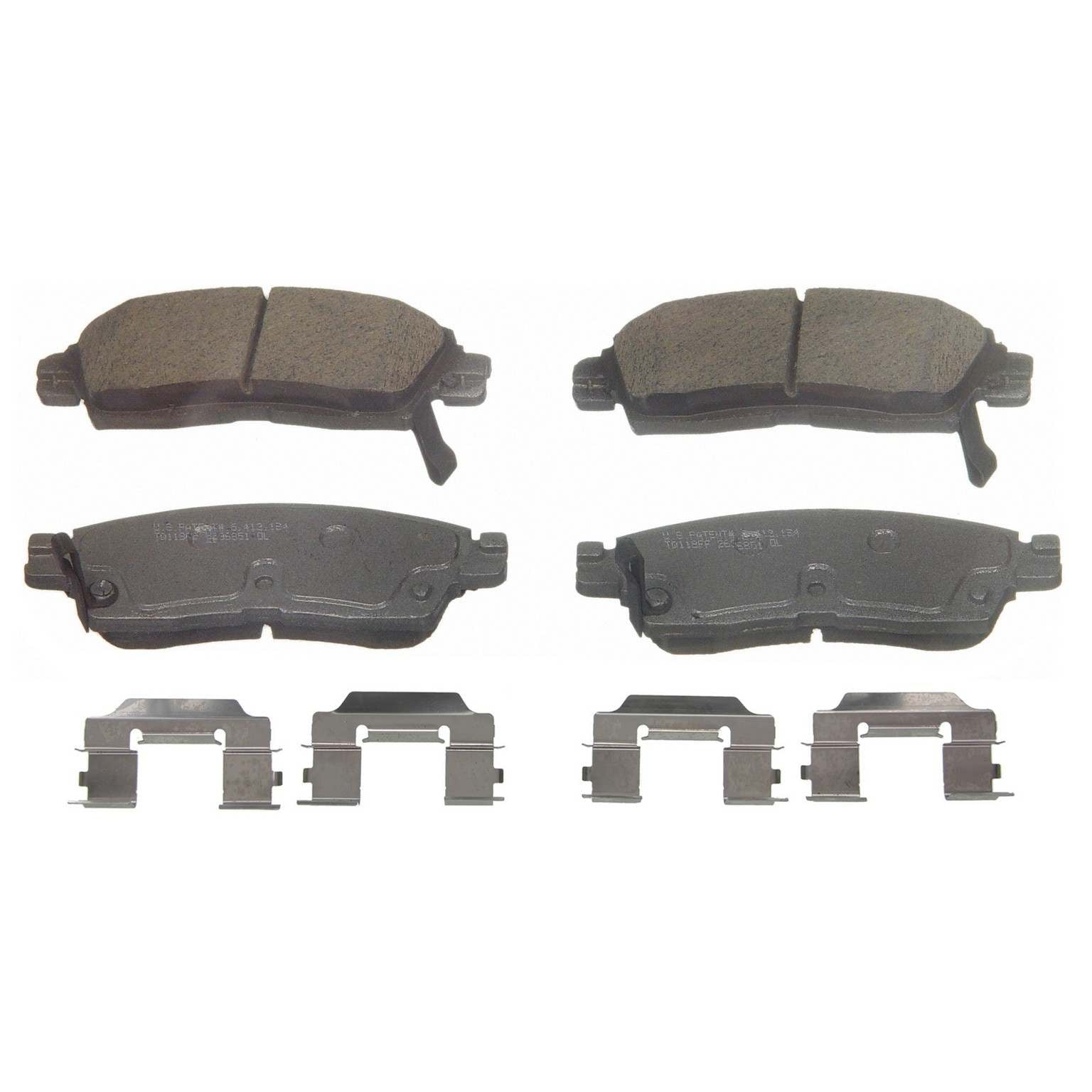 wagner brake disc brake pad set  frsport qc883