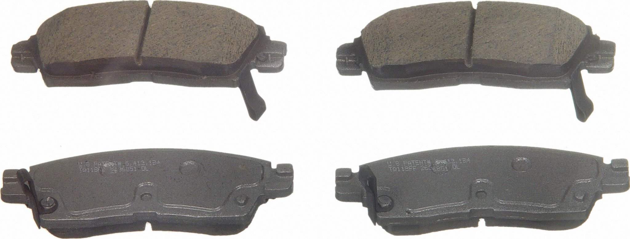 Wagner Brake Disc Brake Pad Set  top view frsport QC883