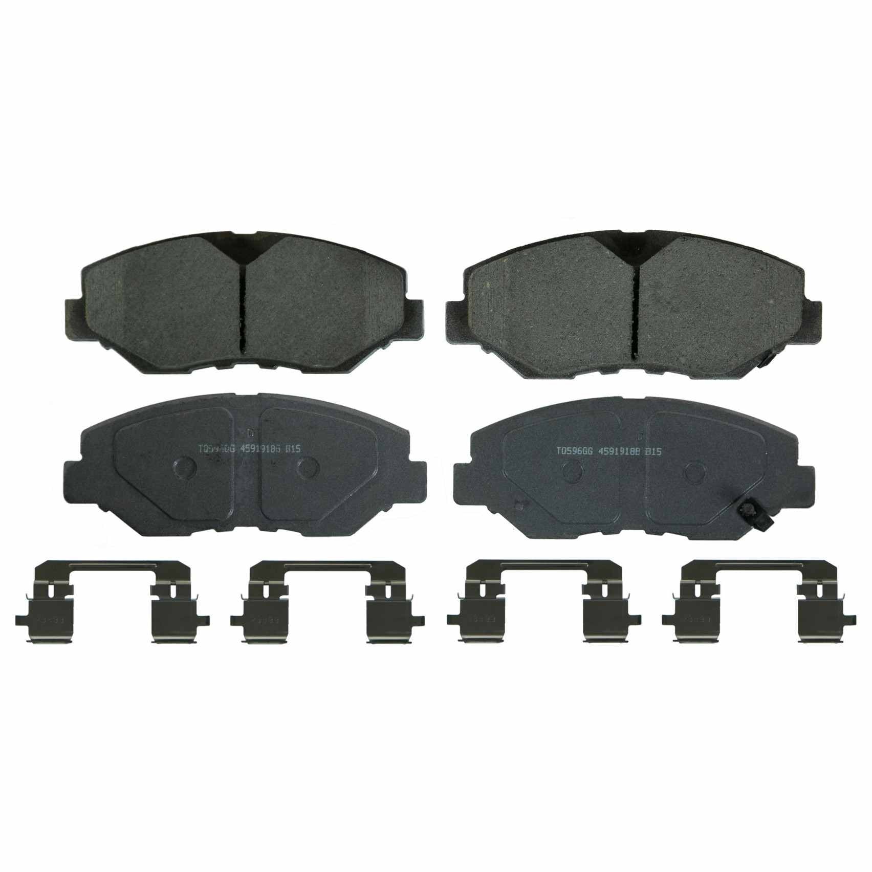 Wagner Brake Disc Brake Pad Set  top view frsport QC914A