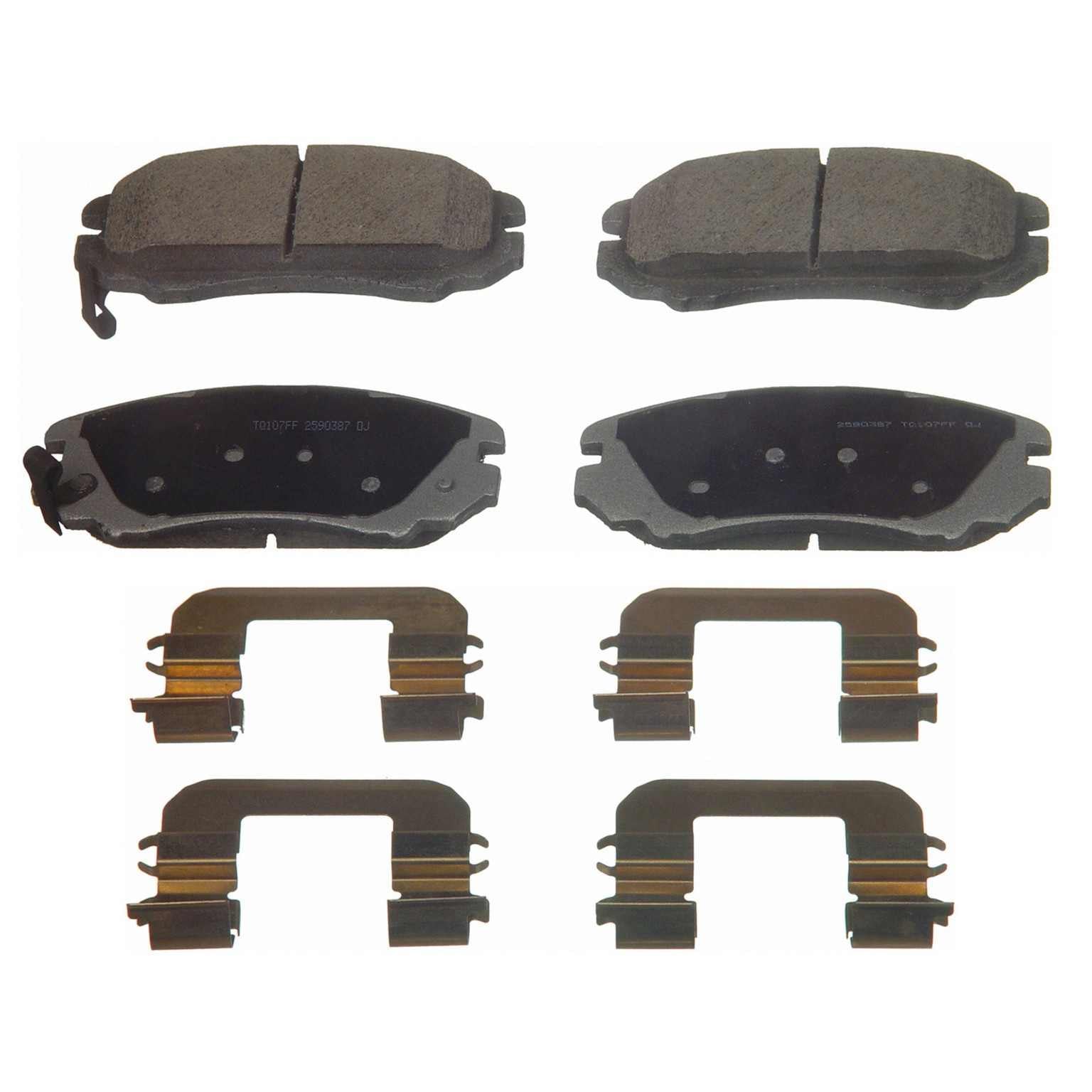 wagner brake disc brake pad set  frsport qc924a