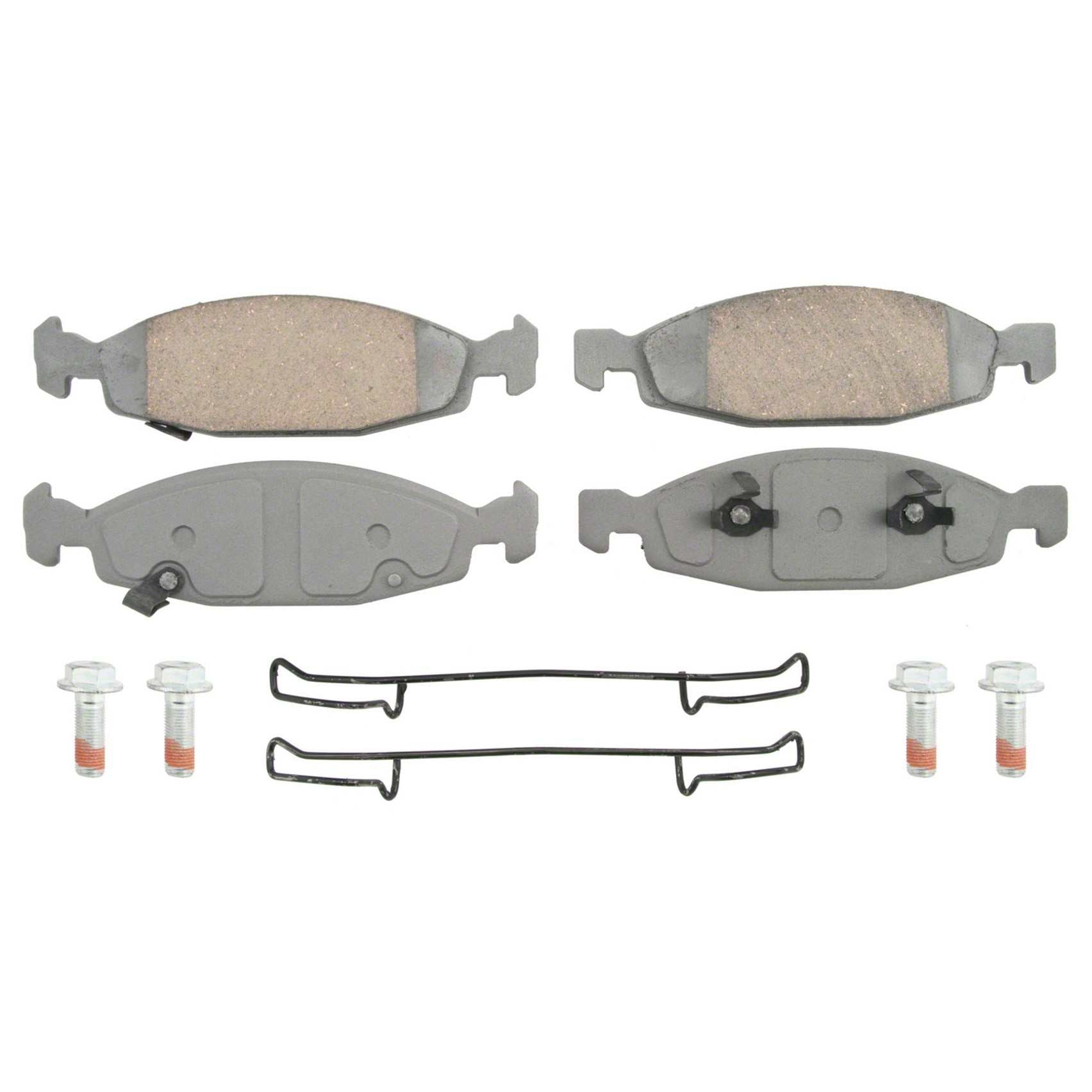 Wagner Brake Disc Brake Pad Set  top view frsport QC942