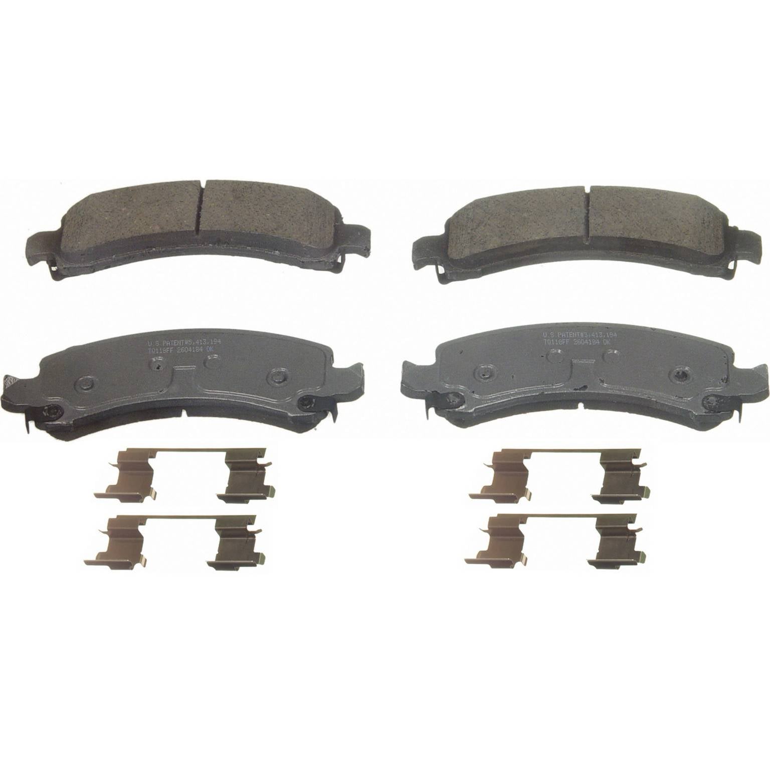 wagner brake disc brake pad set  frsport qc974a