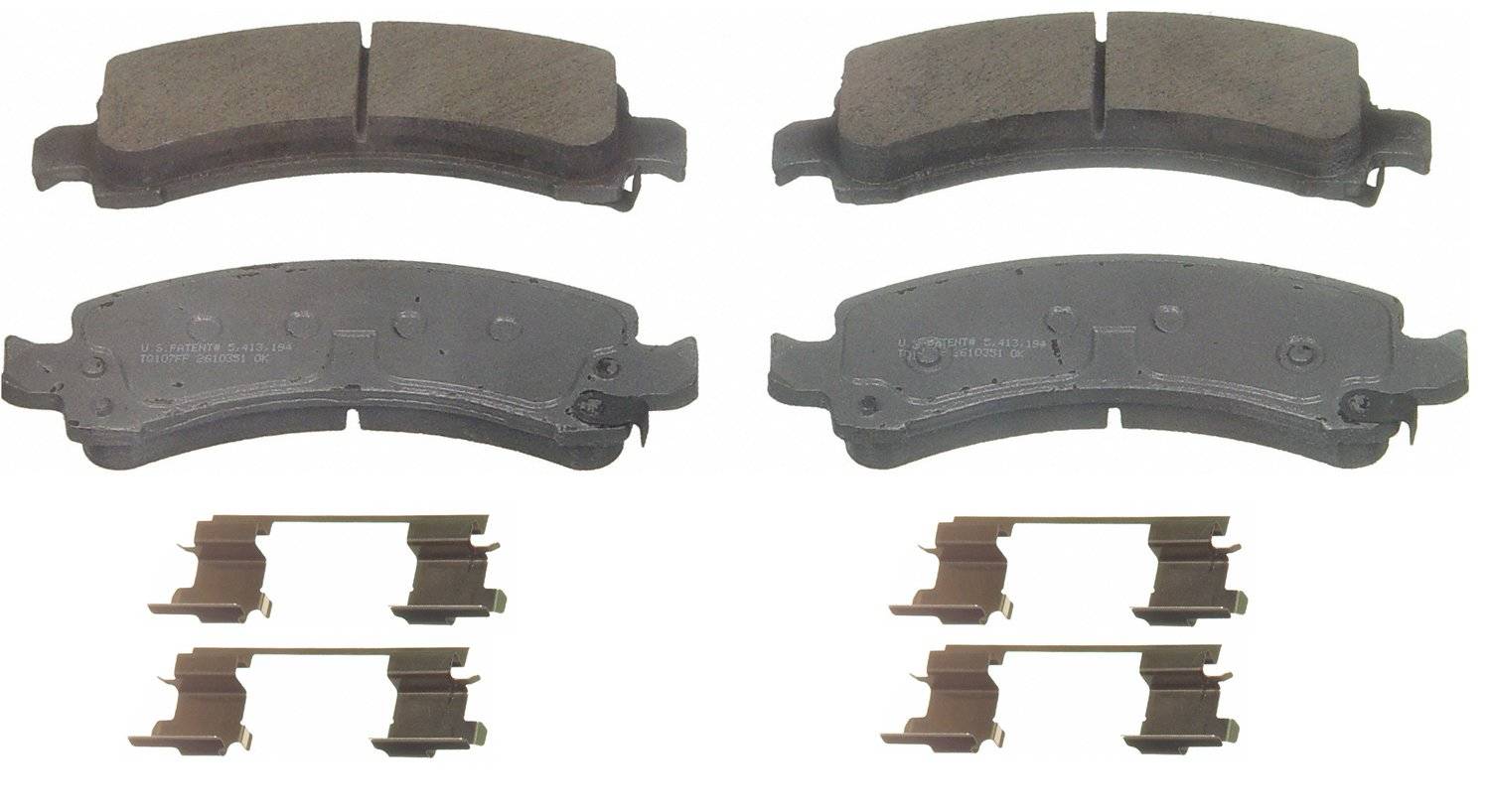 Wagner Brake Disc Brake Pad Set  top view frsport QC974