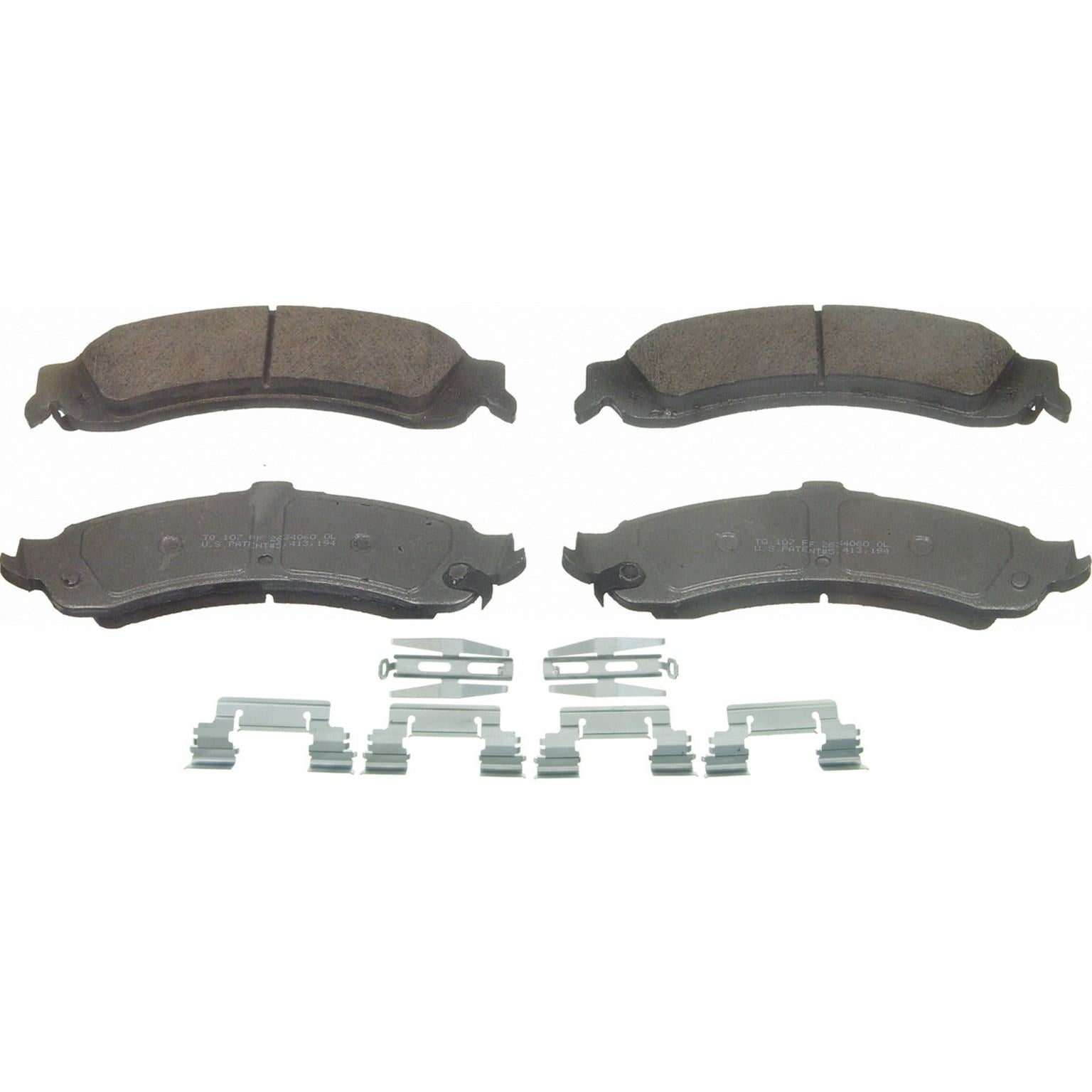 wagner brake disc brake pad set  frsport qc975