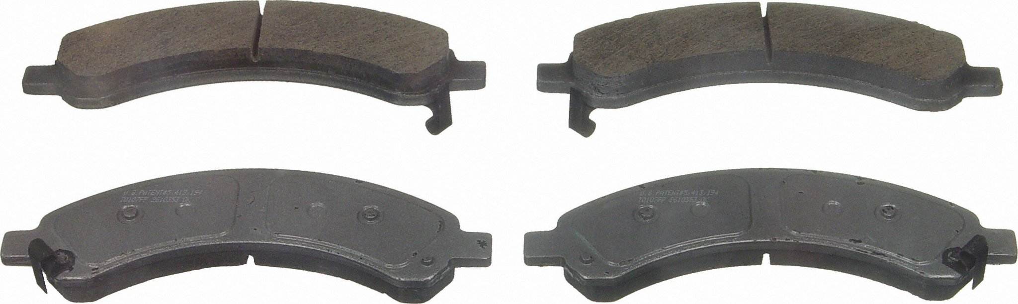 Wagner Brake Disc Brake Pad Set  top view frsport QC989