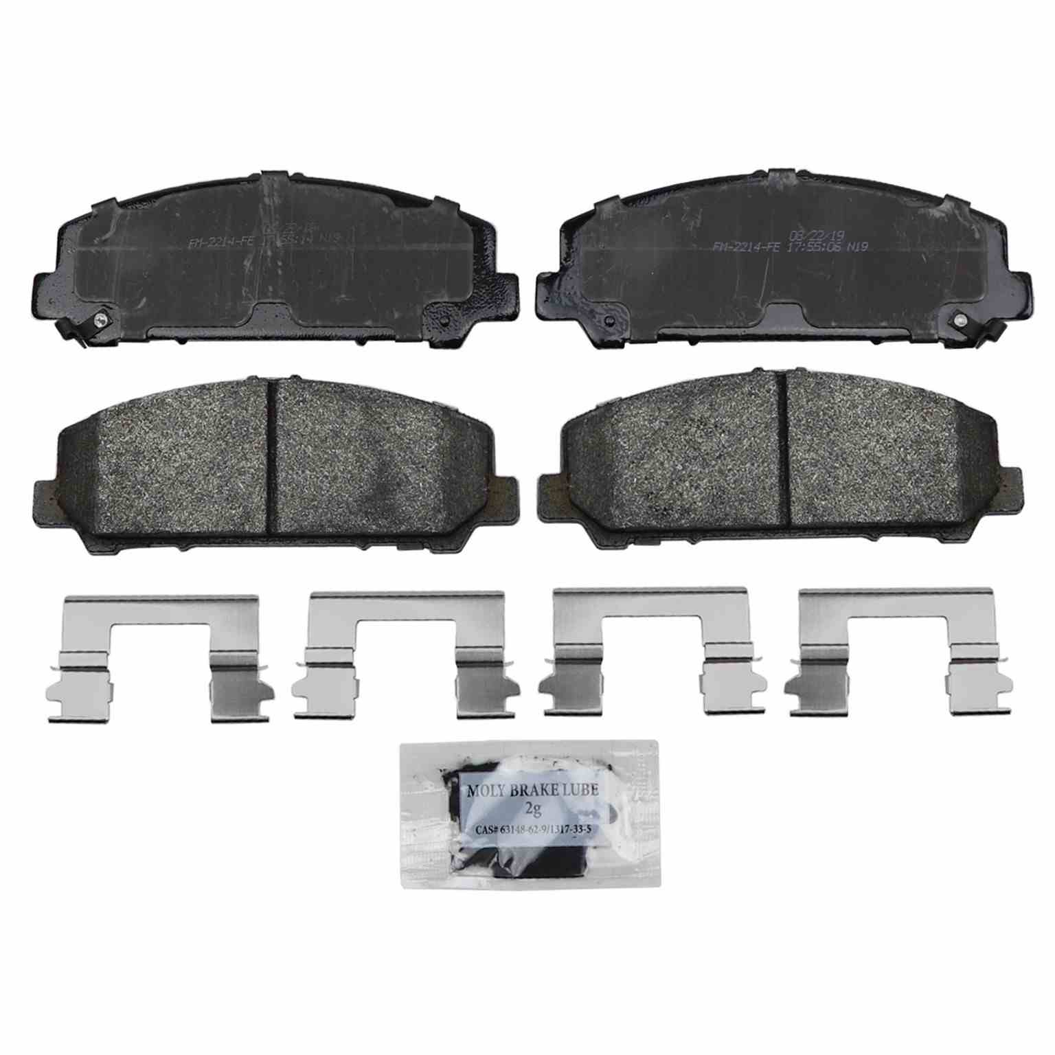 Wagner Brake Disc Brake Pad Set  top view frsport SX1286