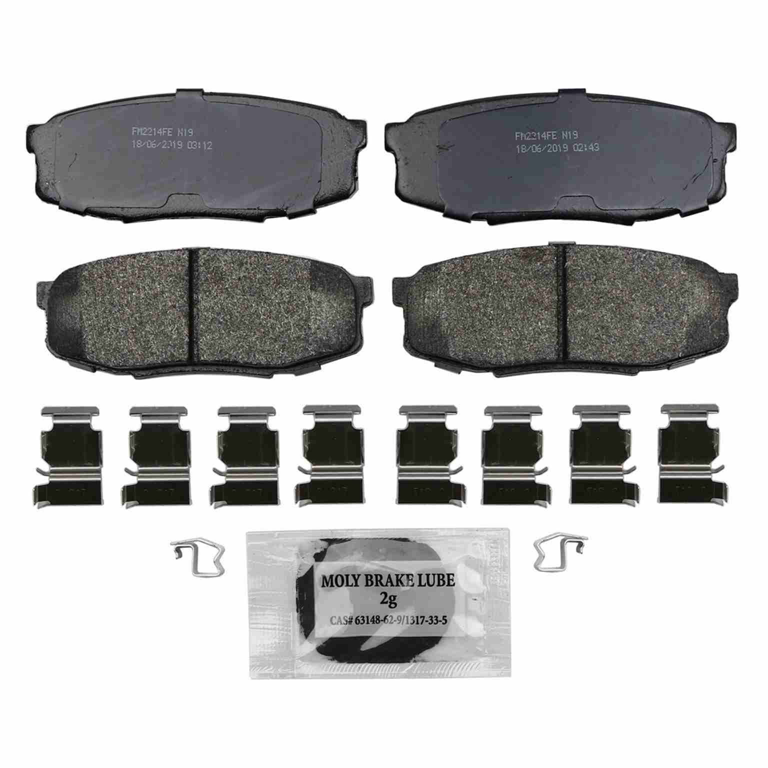 Wagner Brake Disc Brake Pad Set  top view frsport SX1304