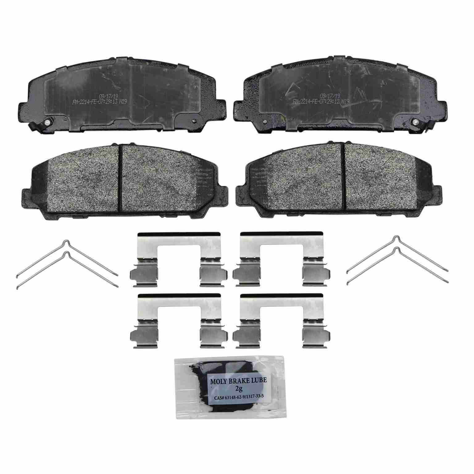 Wagner Brake Disc Brake Pad Set  top view frsport SX1509