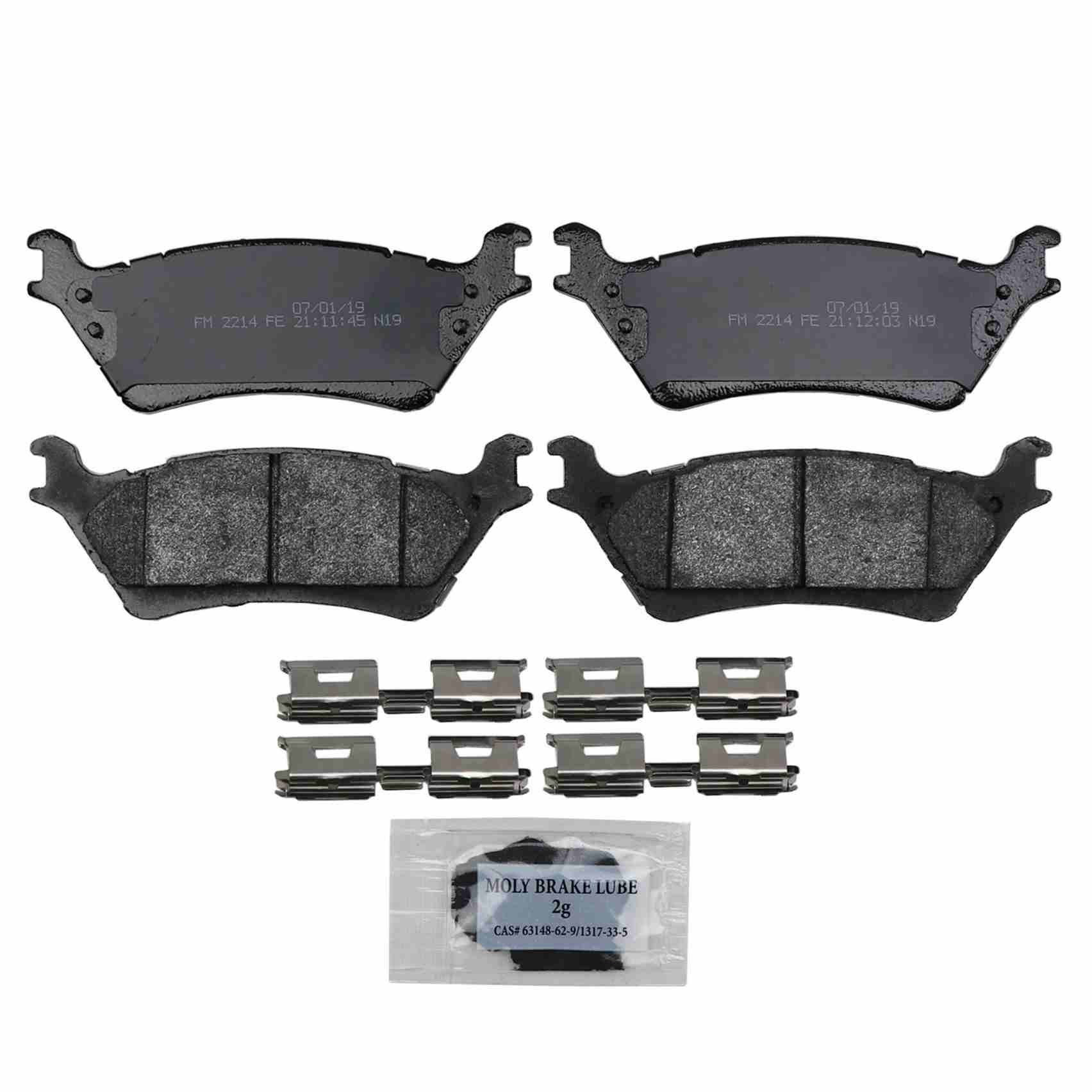 Wagner Brake Disc Brake Pad Set  top view frsport SX1602