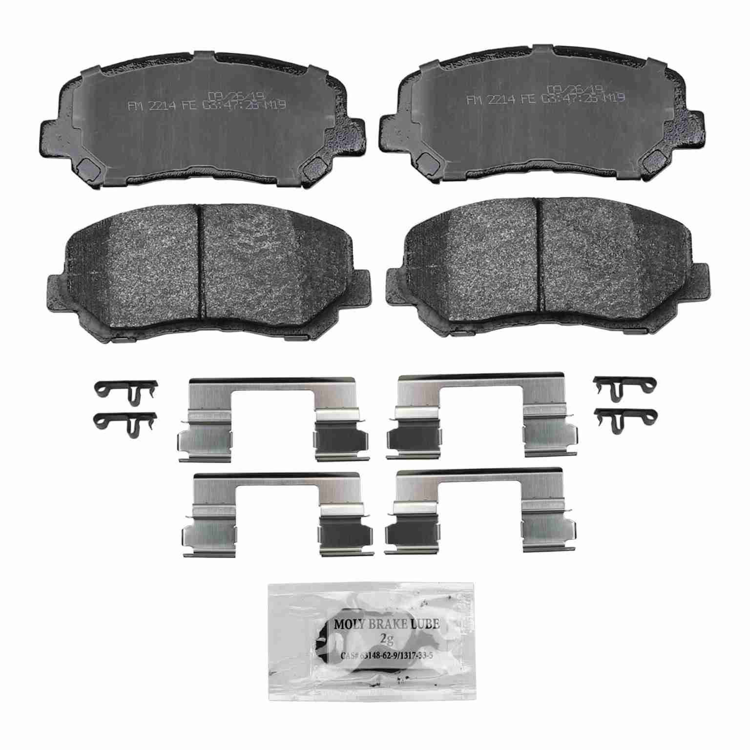 Wagner Brake Disc Brake Pad Set  top view frsport SX1640