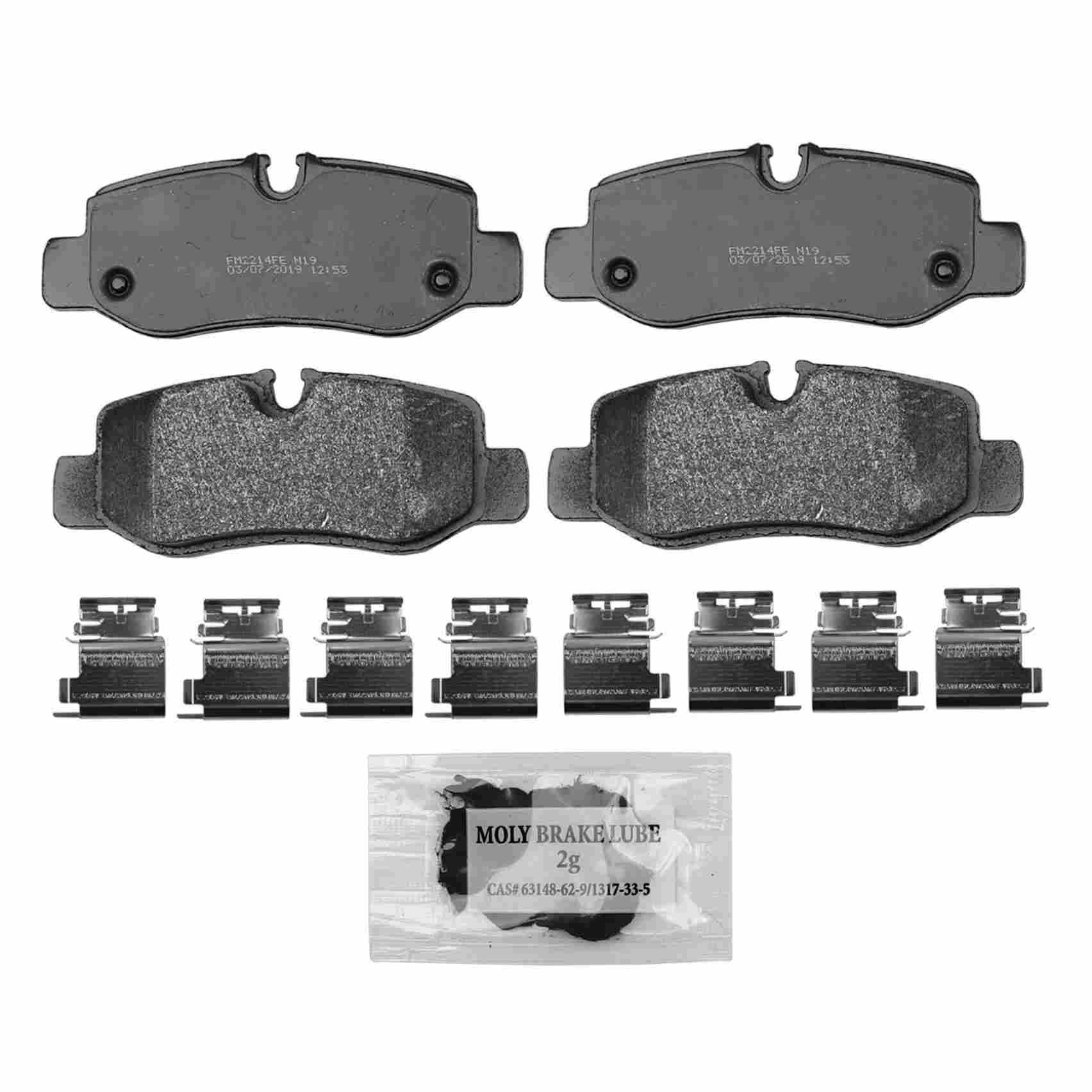 Wagner Brake Disc Brake Pad Set  top view frsport SX1893