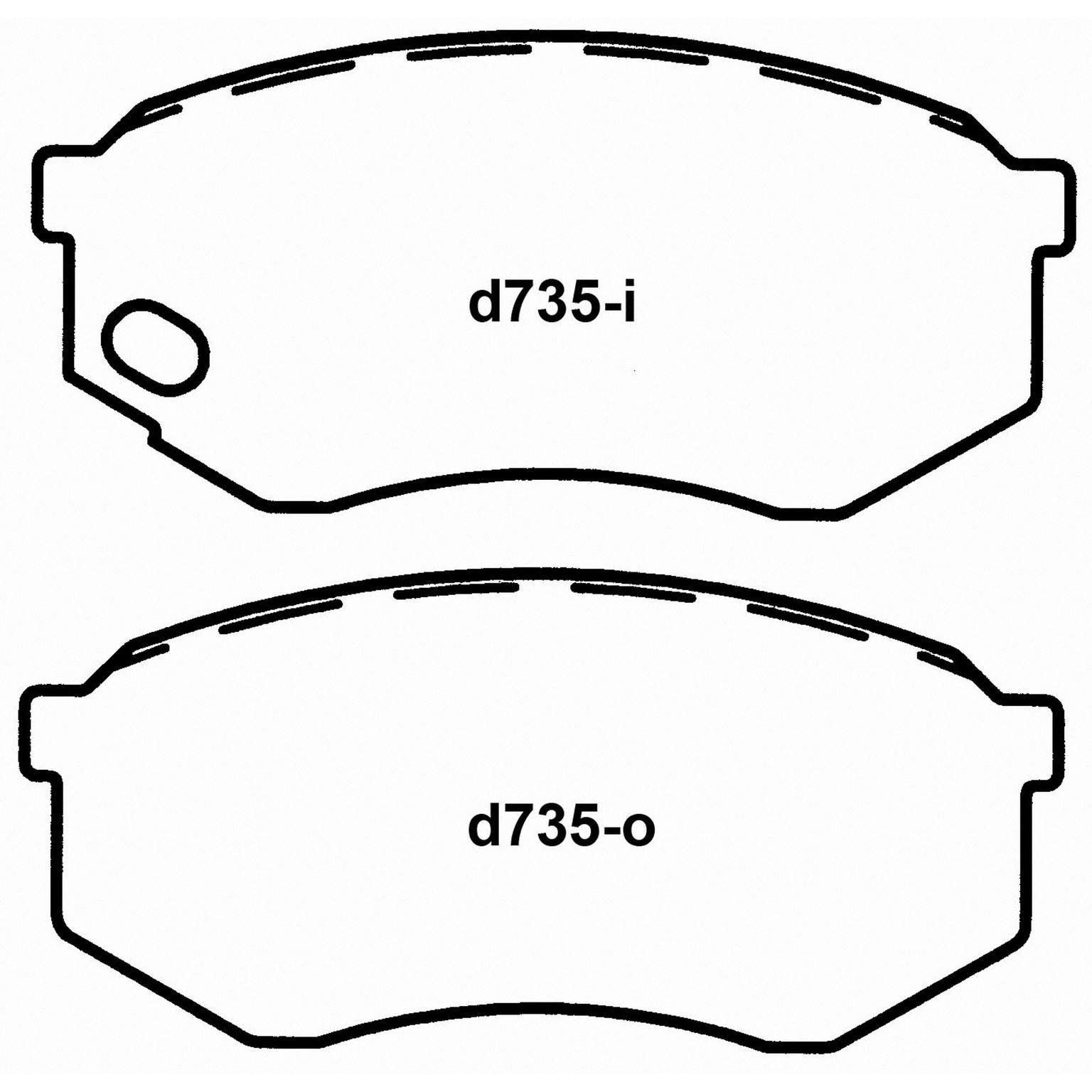 wagner brake disc brake pad set  frsport sx735