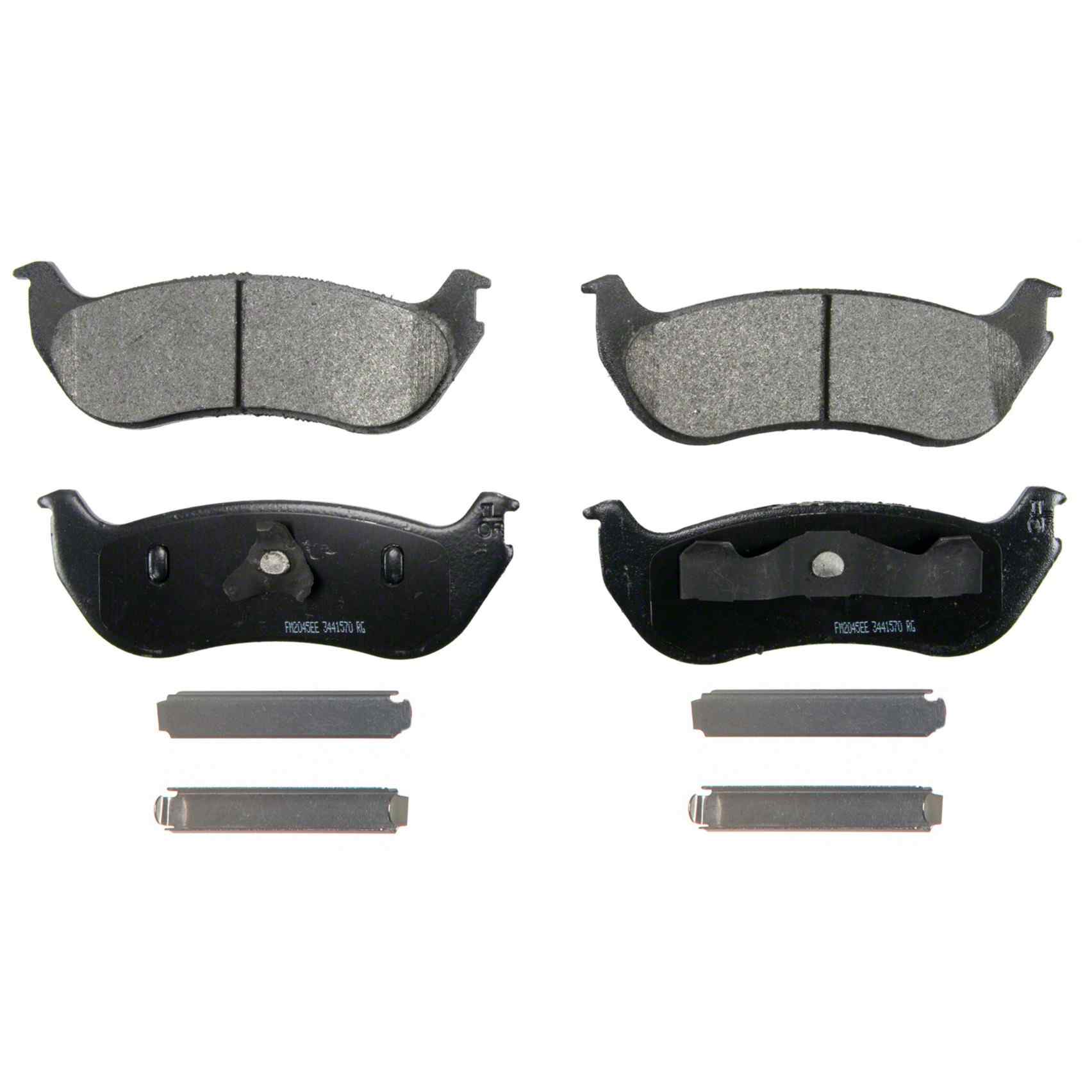 Wagner Brake Disc Brake Pad Set  top view frsport SX881