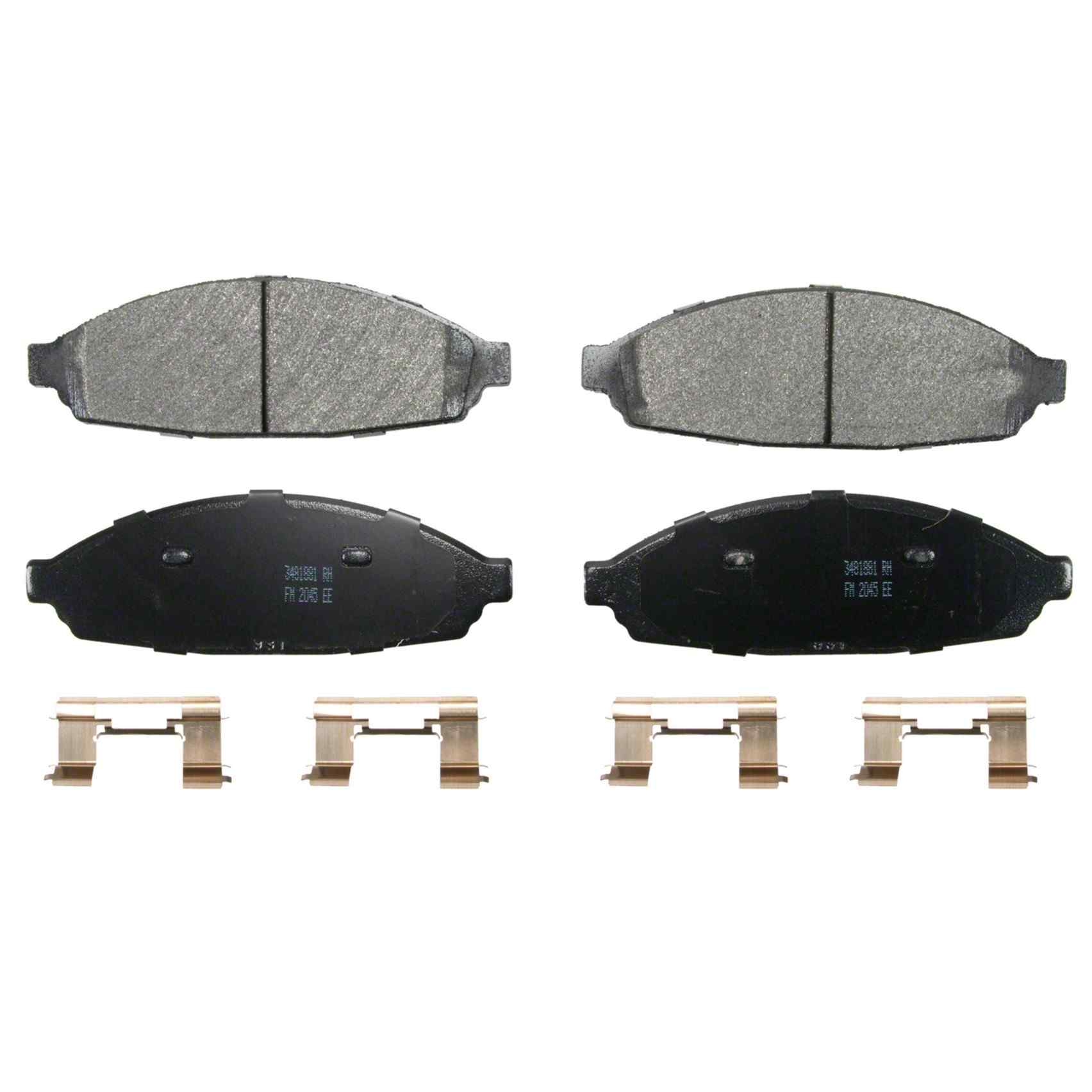 Wagner Brake Disc Brake Pad Set  top view frsport SX931