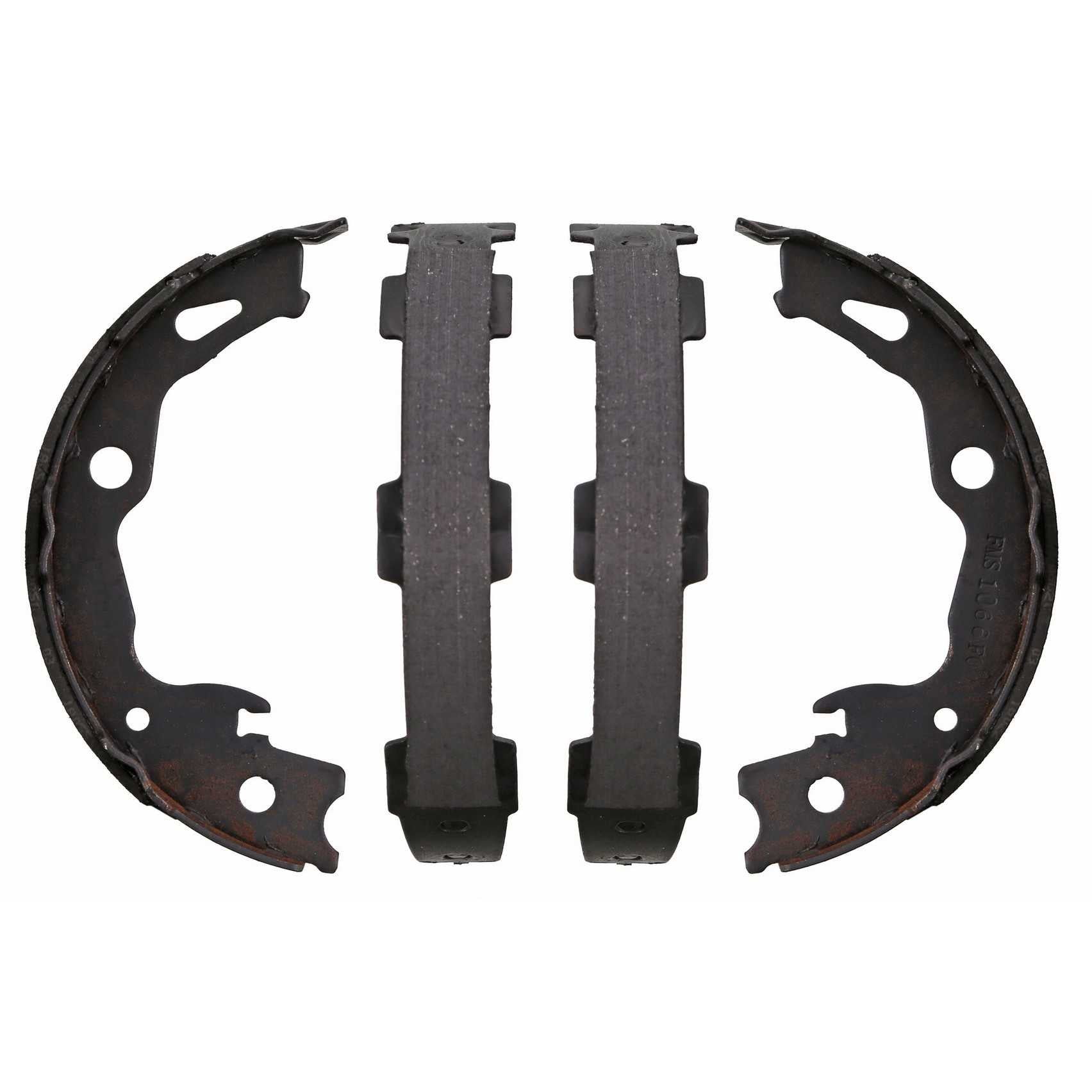 Wagner Brake Parking Brake Shoe  top view frsport Z1066