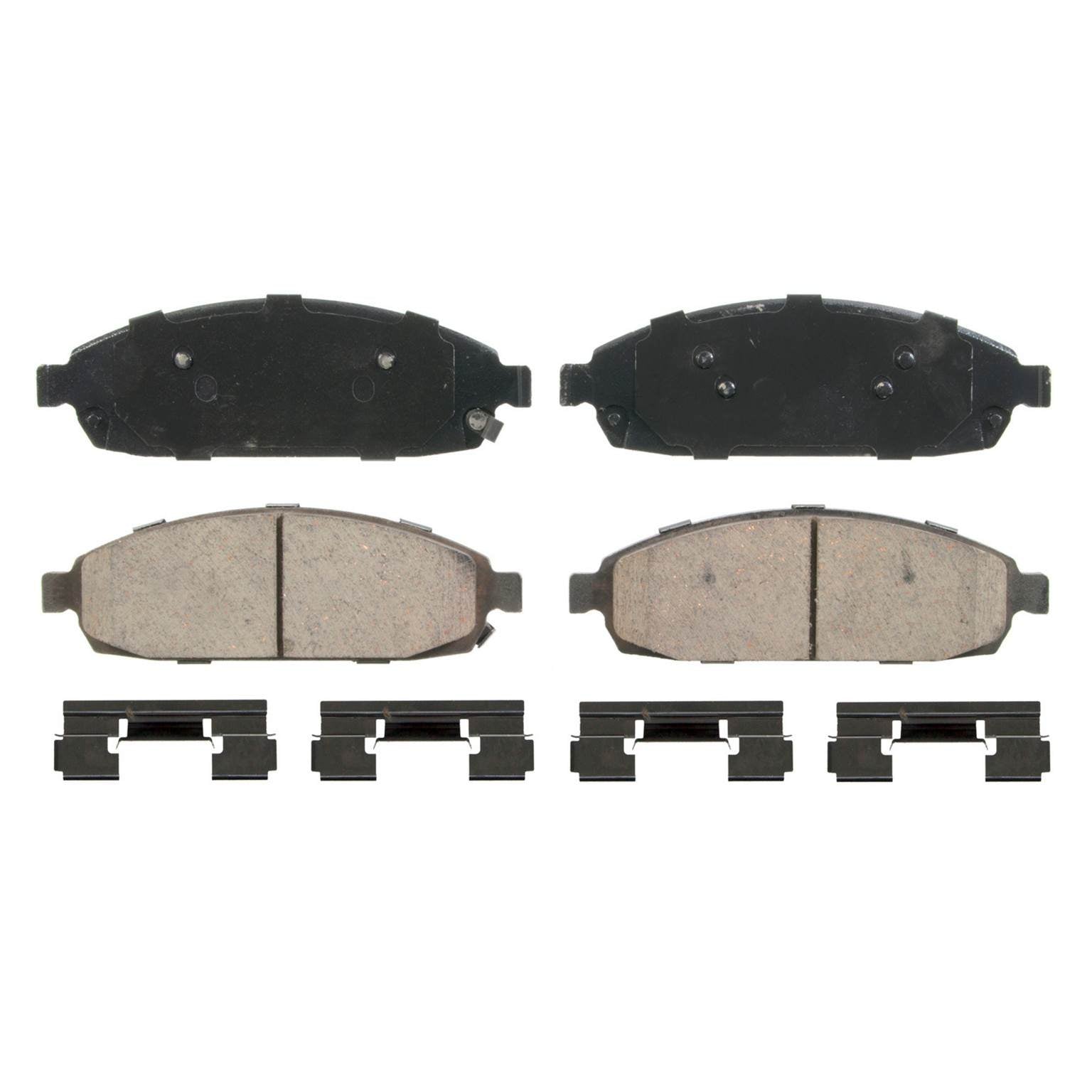 Wagner Brake Disc Brake Pad Set  top view frsport ZD1080