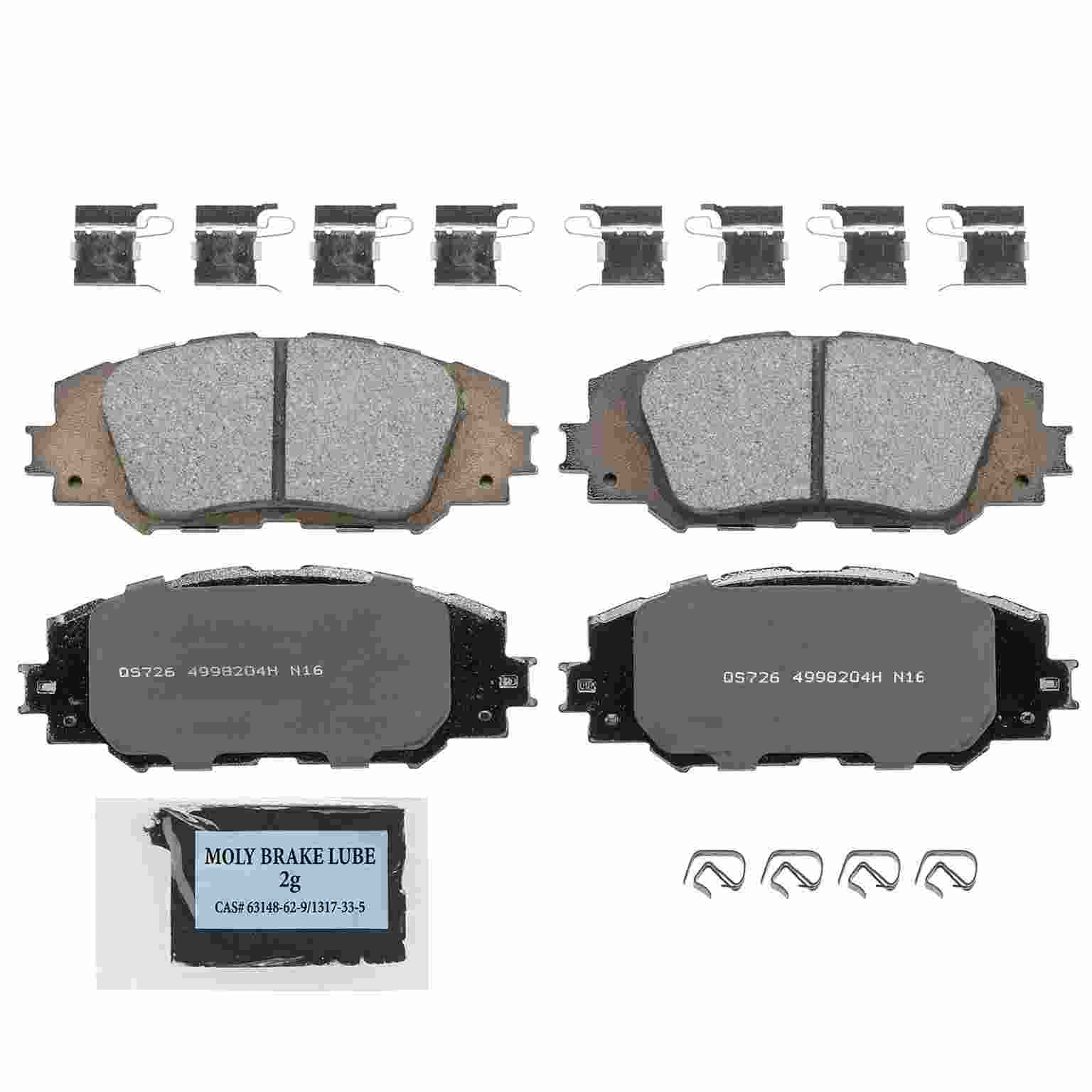 wagner brake disc brake pad set  frsport zd1210a