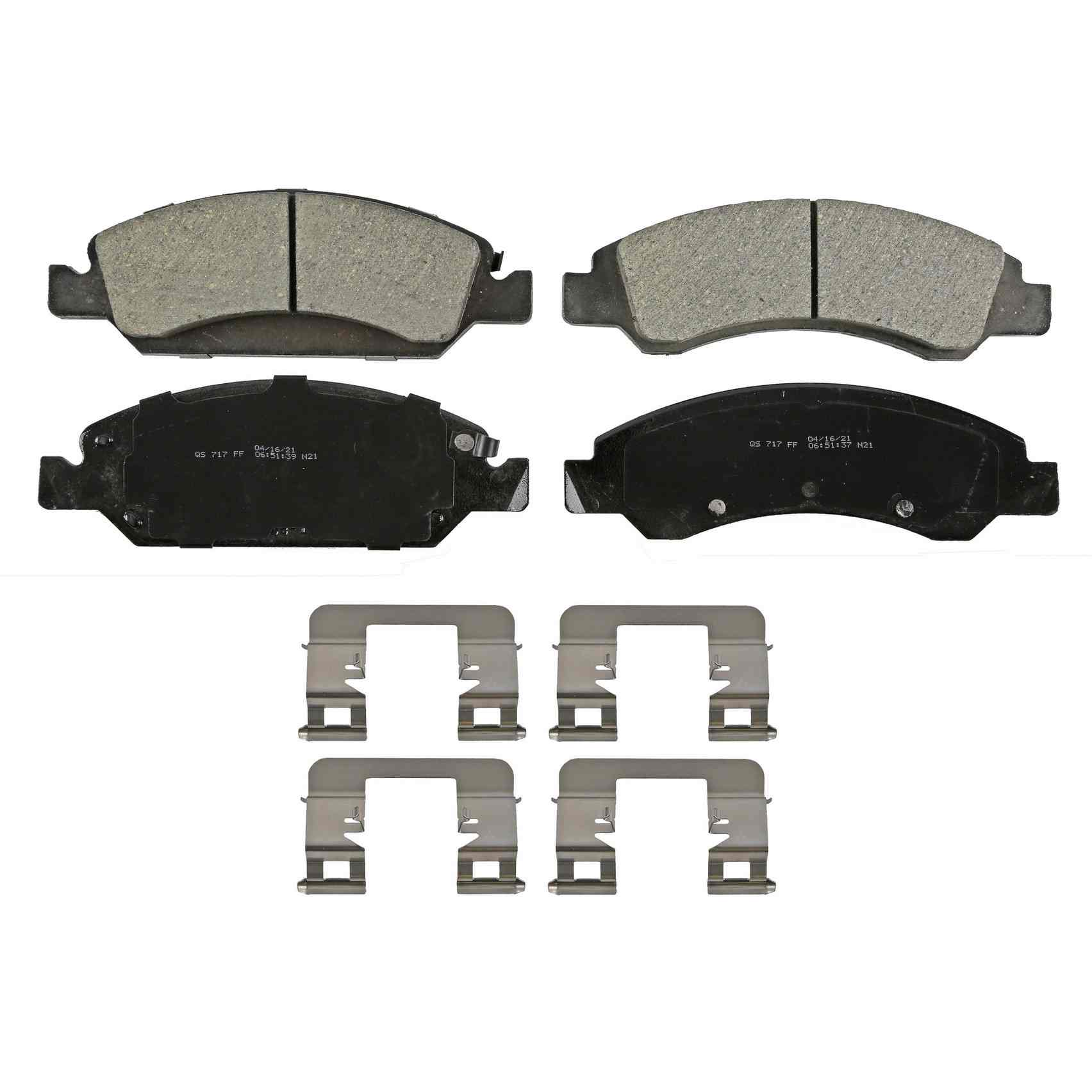 Wagner Brake Disc Brake Pad Set  top view frsport ZD1363A