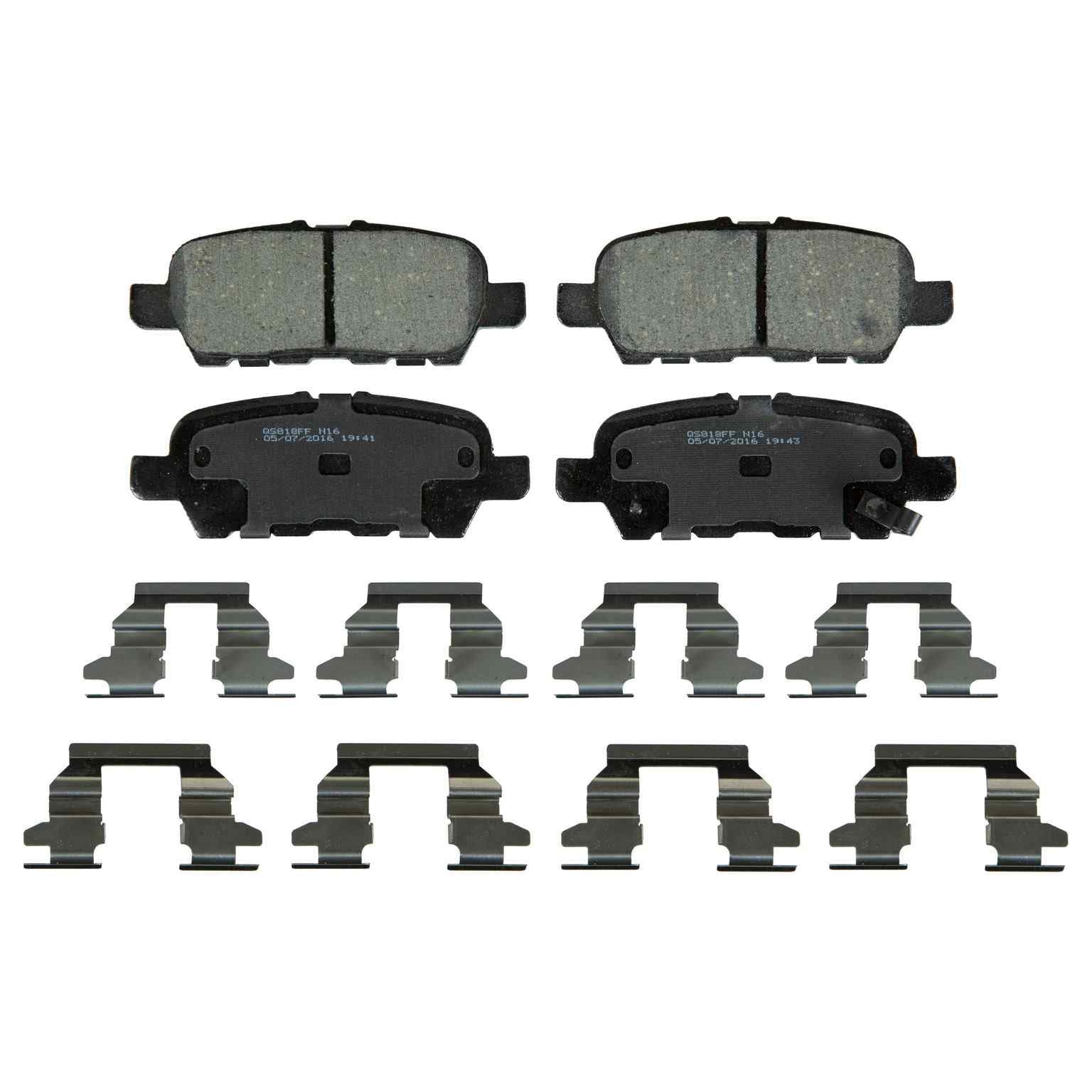 wagner brake disc brake pad set  frsport zd1393a