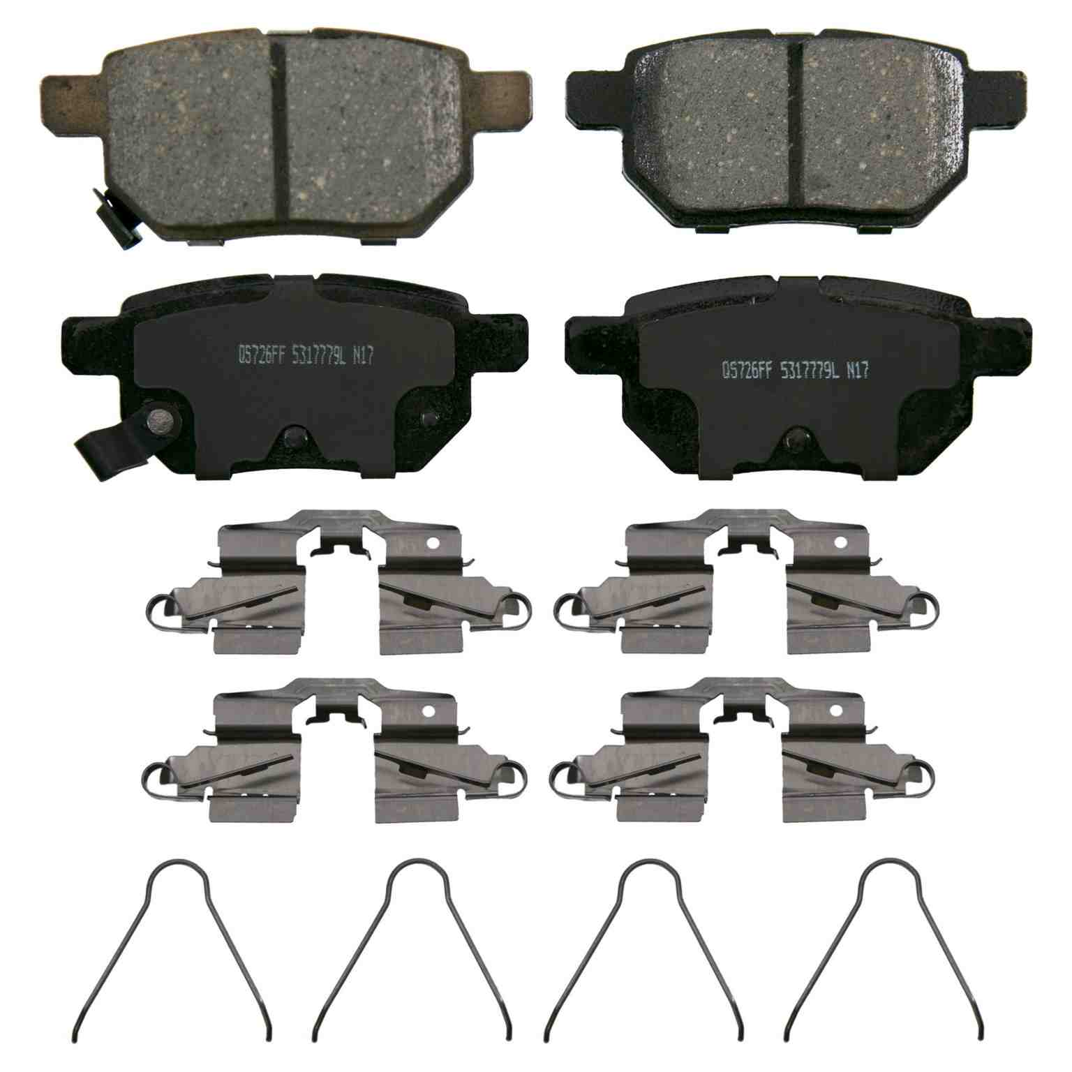 Wagner Brake Disc Brake Pad Set  top view frsport ZD1423