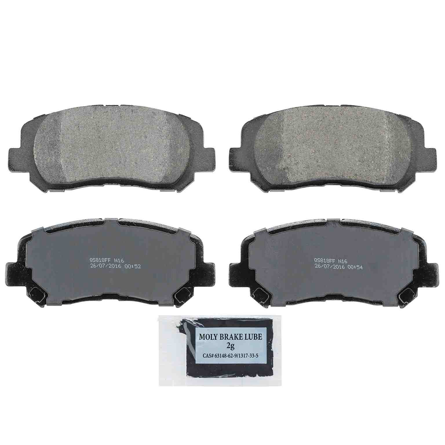 Wagner Brake Disc Brake Pad Set  top view frsport ZD1640B