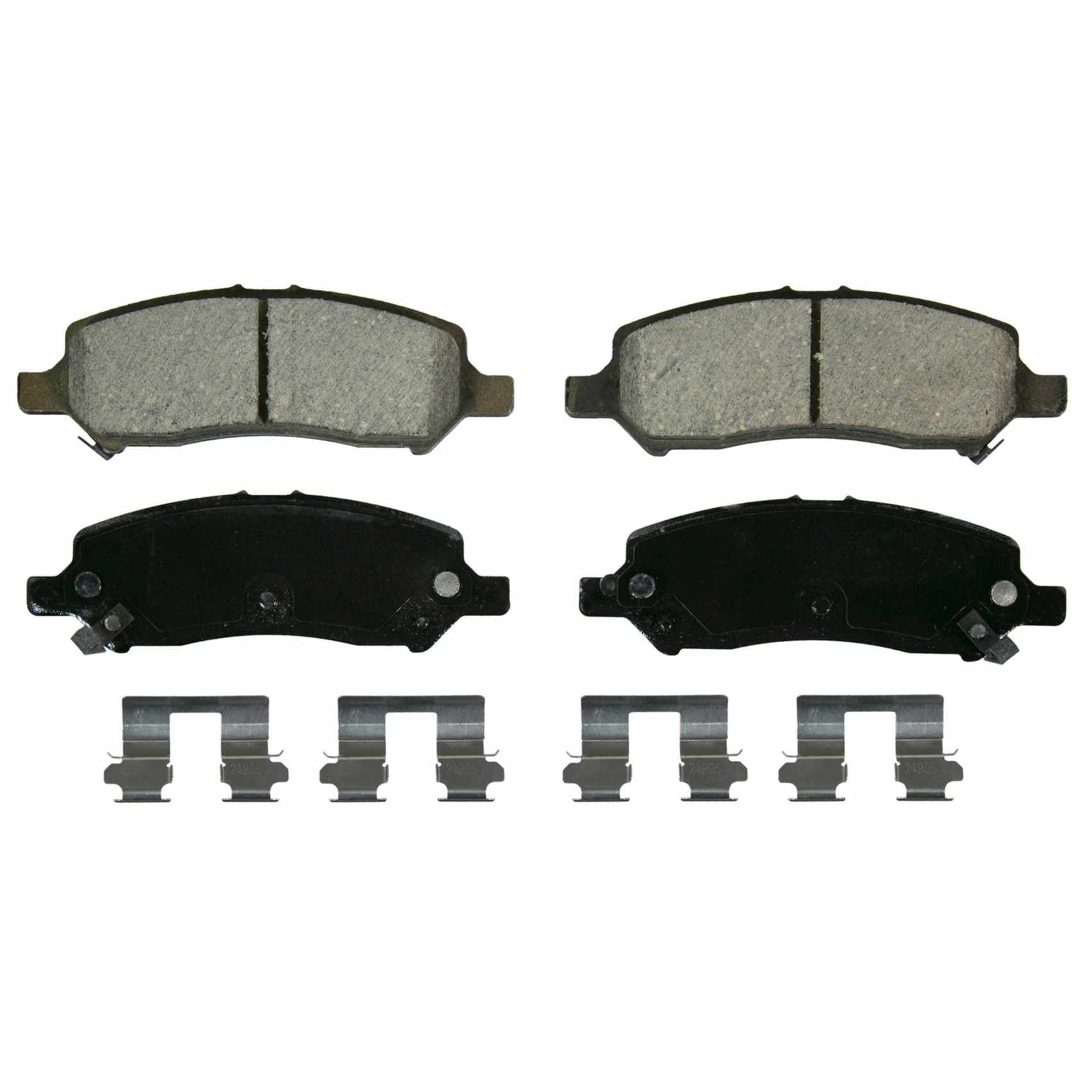 Wagner Brake Disc Brake Pad Set  top view frsport ZD1647