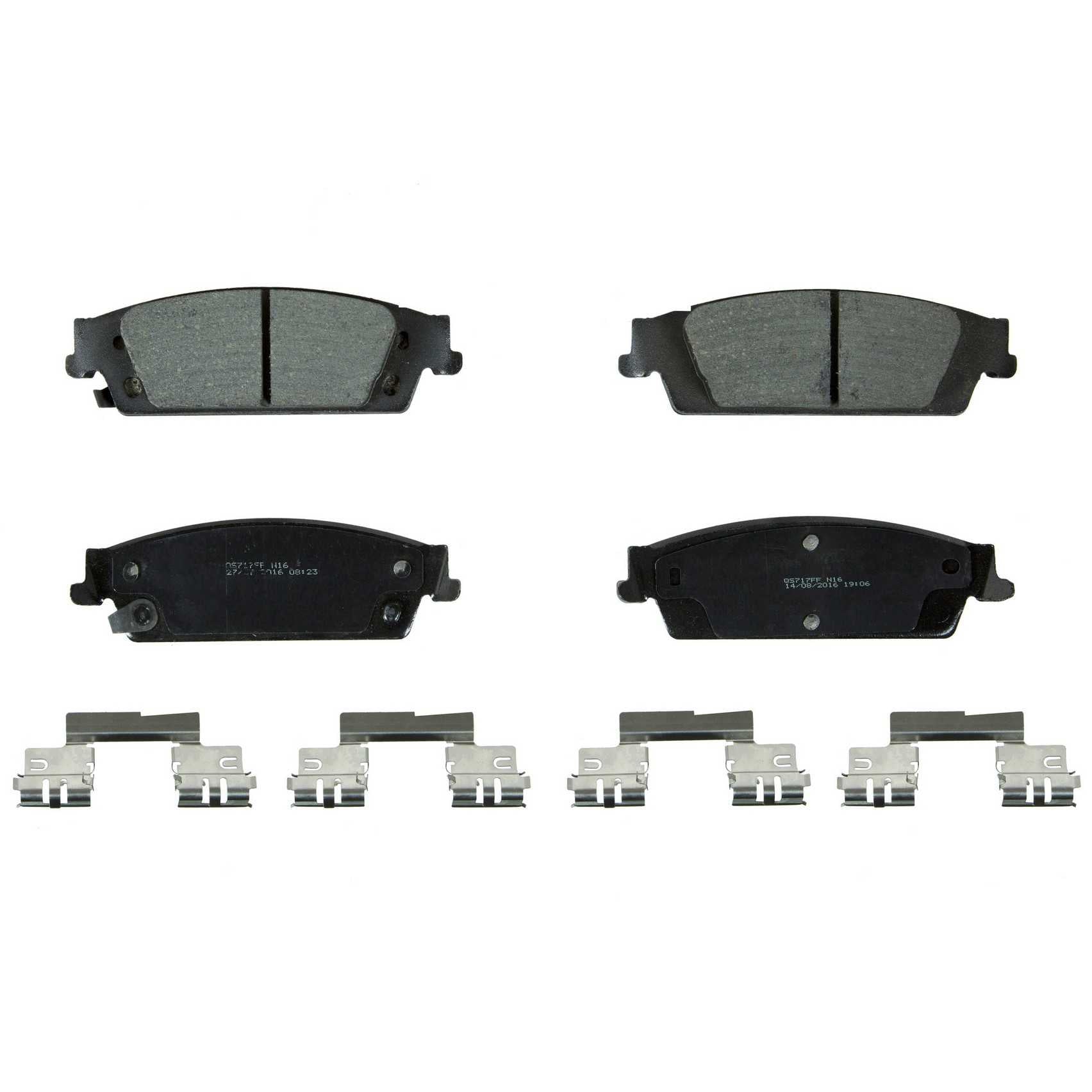 Wagner Brake Disc Brake Pad Set  top view frsport ZD1707