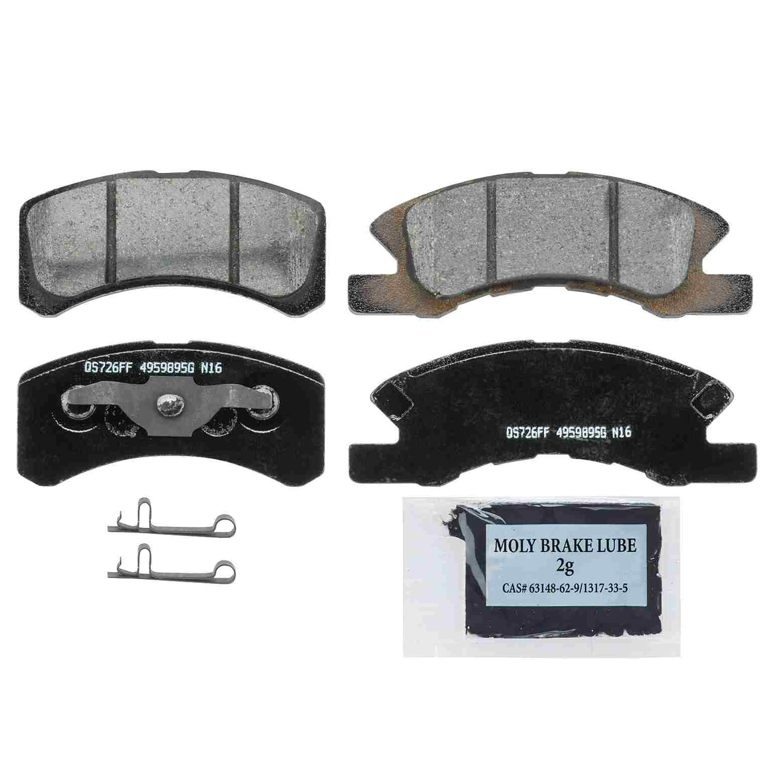 wagner brake disc brake pad set  frsport zd1731