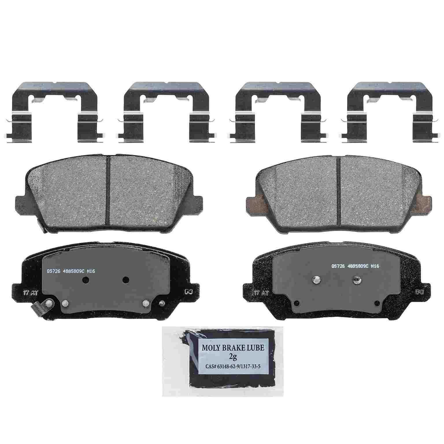 wagner brake disc brake pad set  frsport zd1735