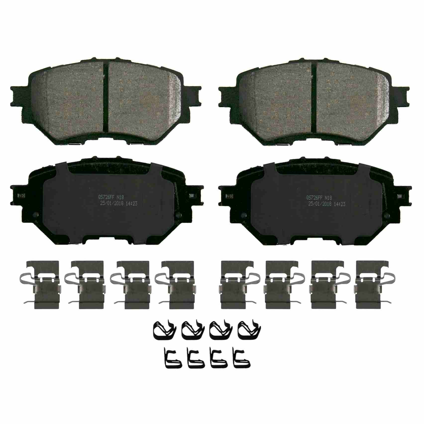 Wagner Brake Disc Brake Pad Set  top view frsport ZD1759