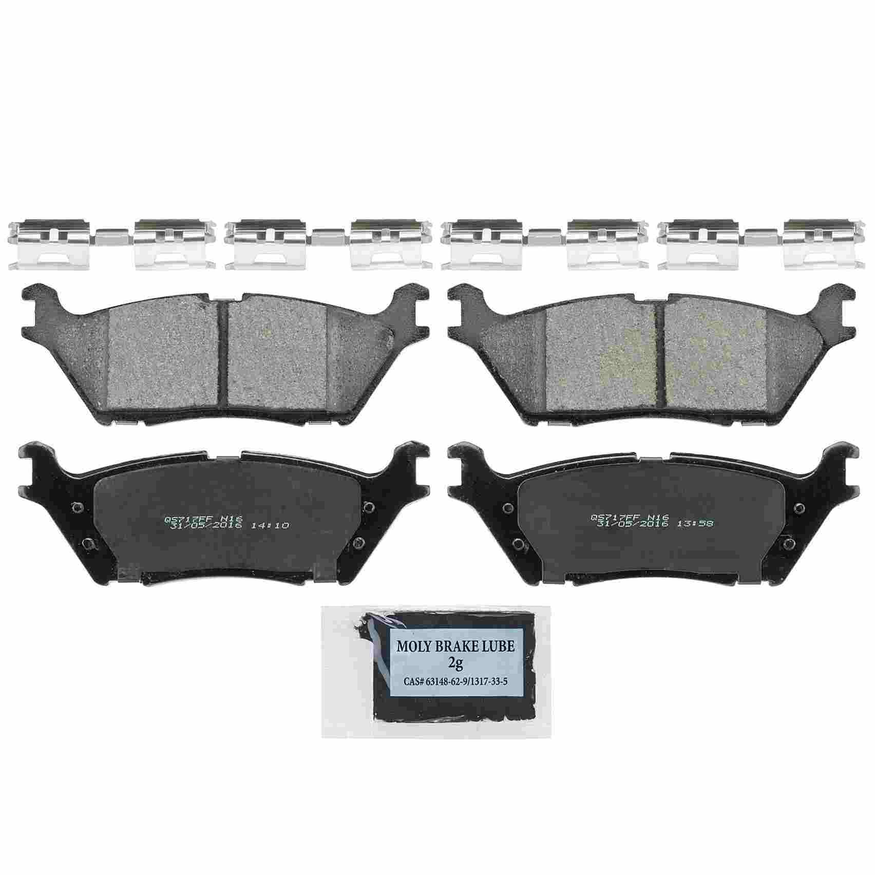 Wagner Brake Disc Brake Pad Set  top view frsport ZD1790