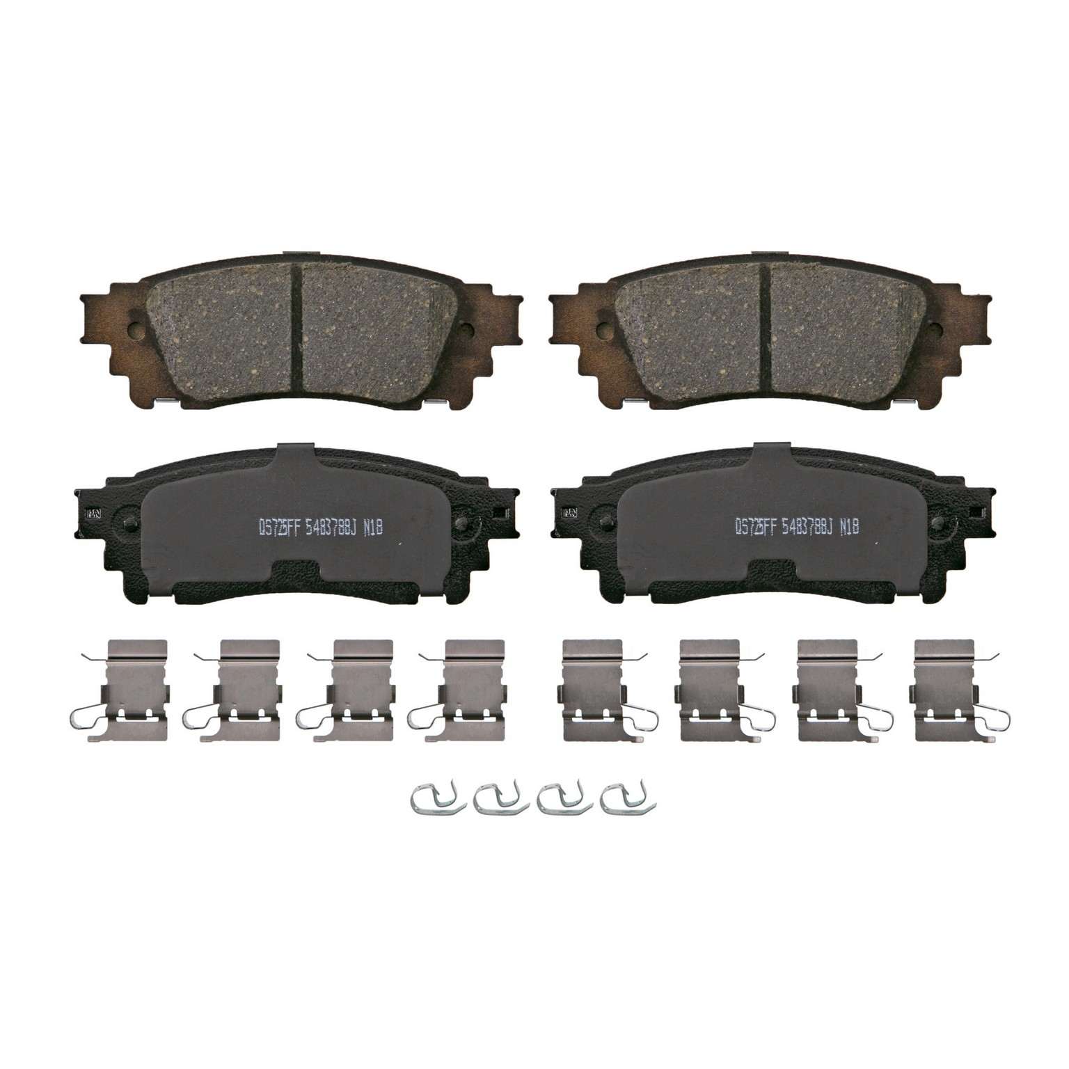 Wagner Brake Disc Brake Pad Set  top view frsport ZD1805